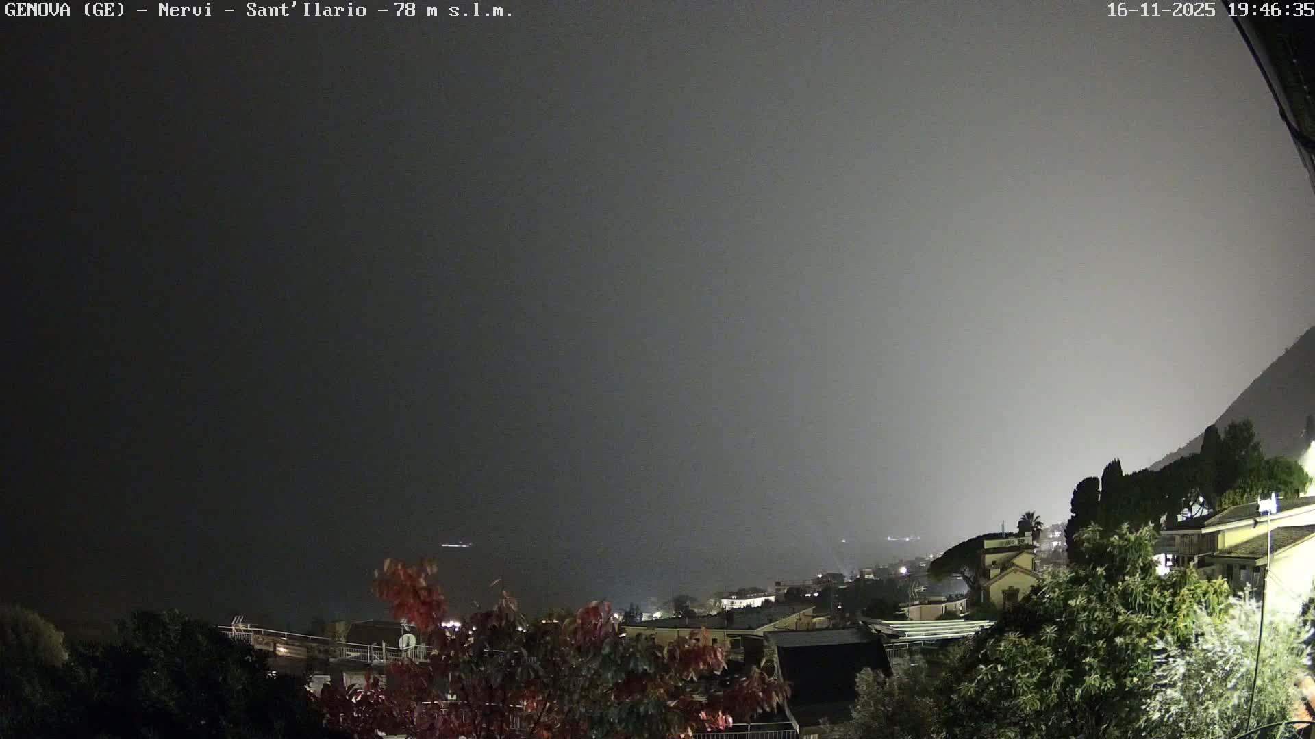 Nervi Coast Italian Riviera Sea View from Sant'Ilario Live Cam - Nervi, Genoa, Liguria, Italy