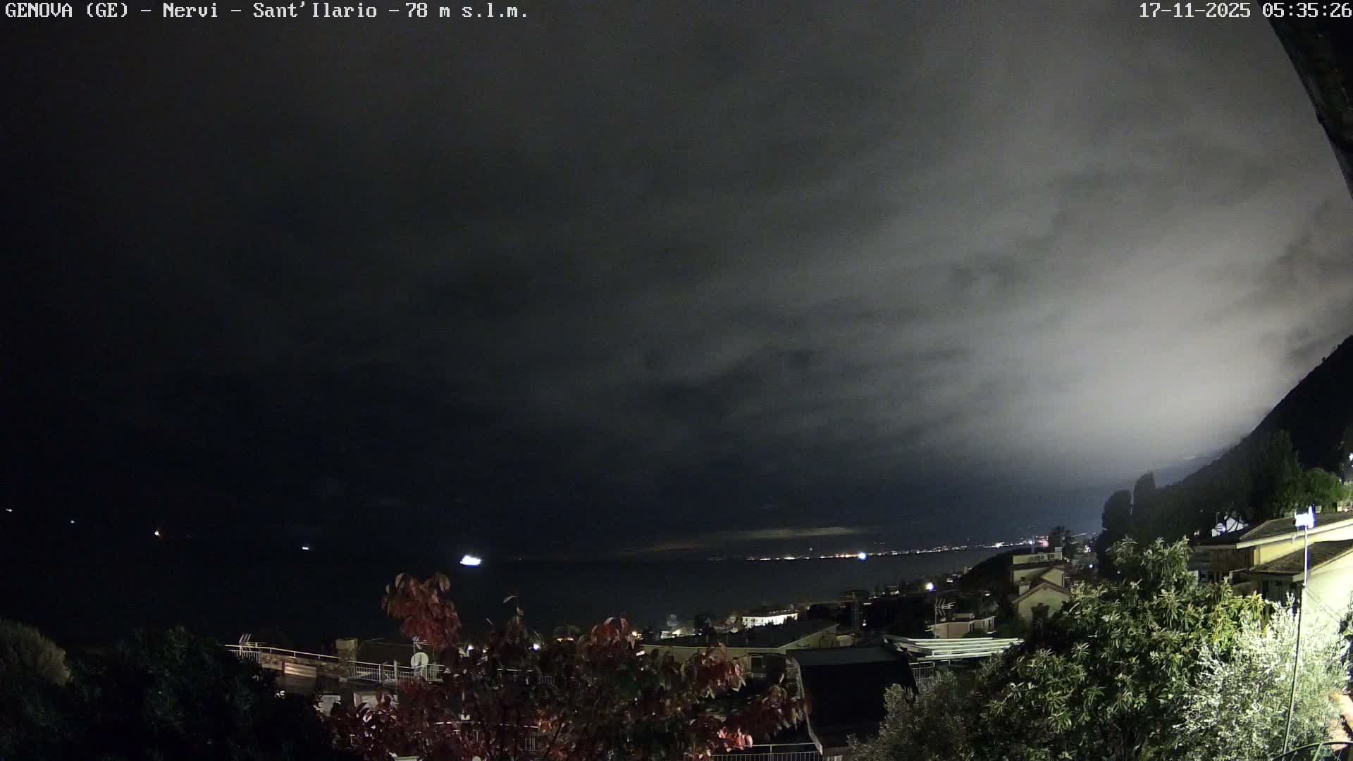 Nervi Coast Italian Riviera Sea View from Sant'Ilario Live Cam - Nervi, Genoa, Liguria, Italy