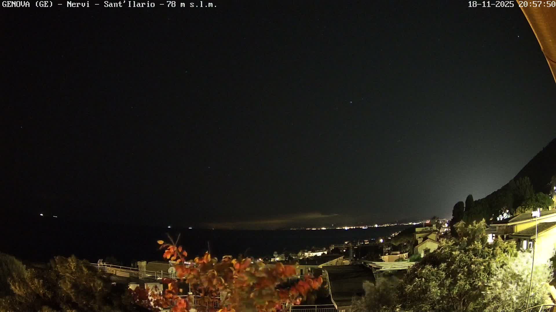 Nervi Coast Italian Riviera Sea View from Sant'Ilario Live Cam - Nervi, Genoa, Liguria, Italy