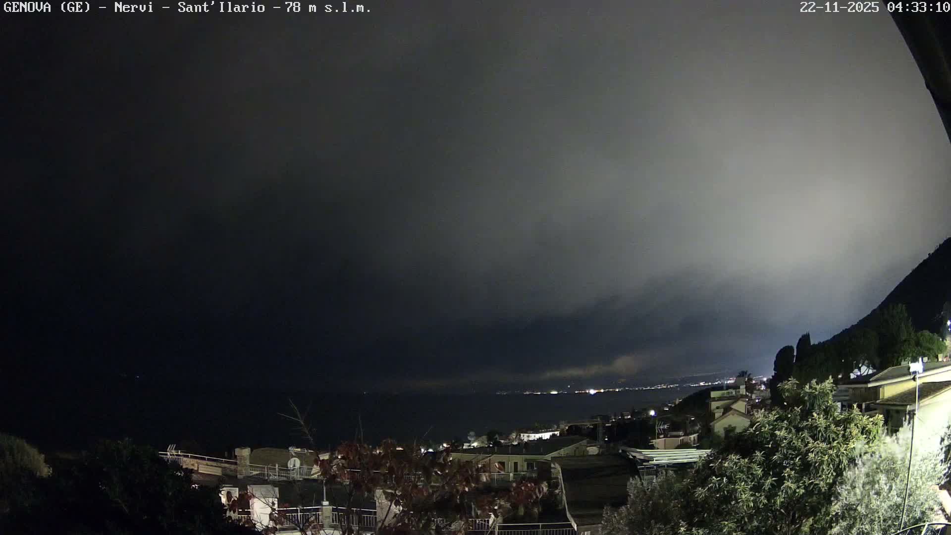 Nervi Coast Italian Riviera Sea View from Sant'Ilario Live Cam - Nervi, Genoa, Liguria, Italy