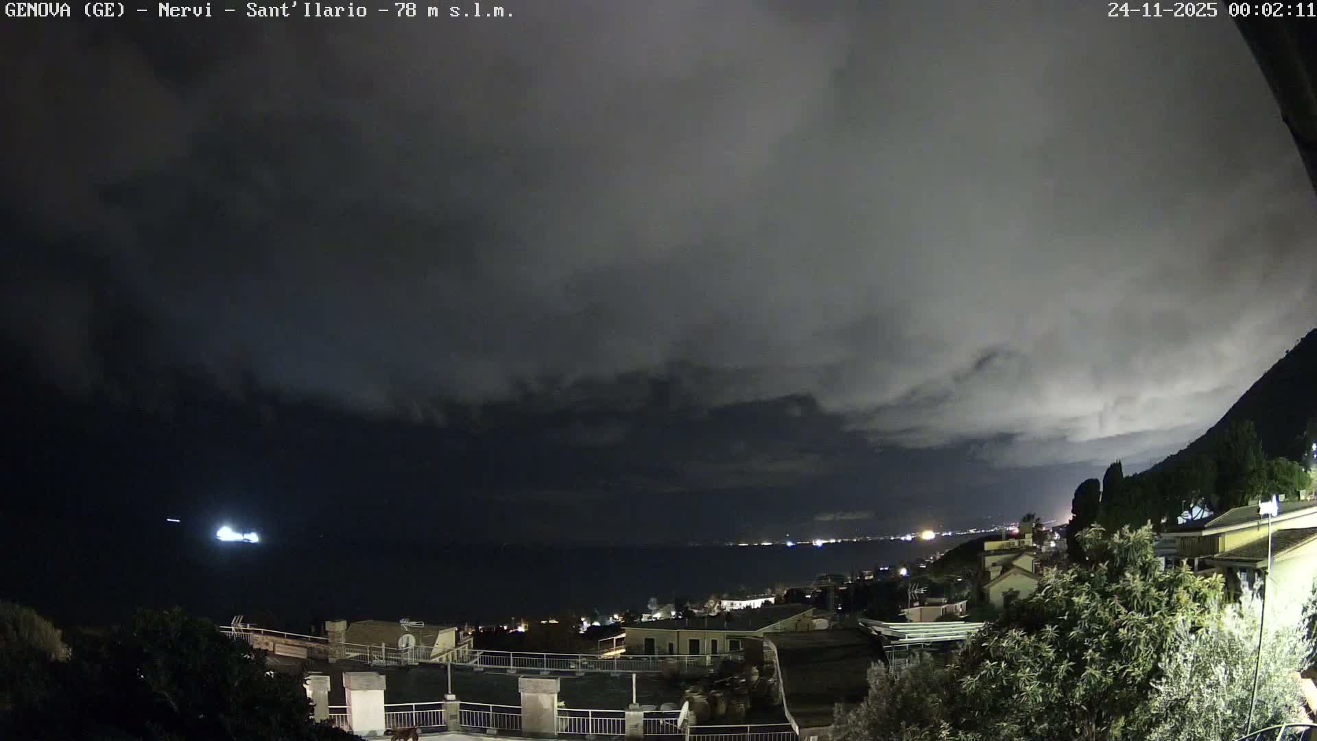 Nervi Coast Italian Riviera Sea View from Sant'Ilario Live Cam - Nervi, Genoa, Liguria, Italy