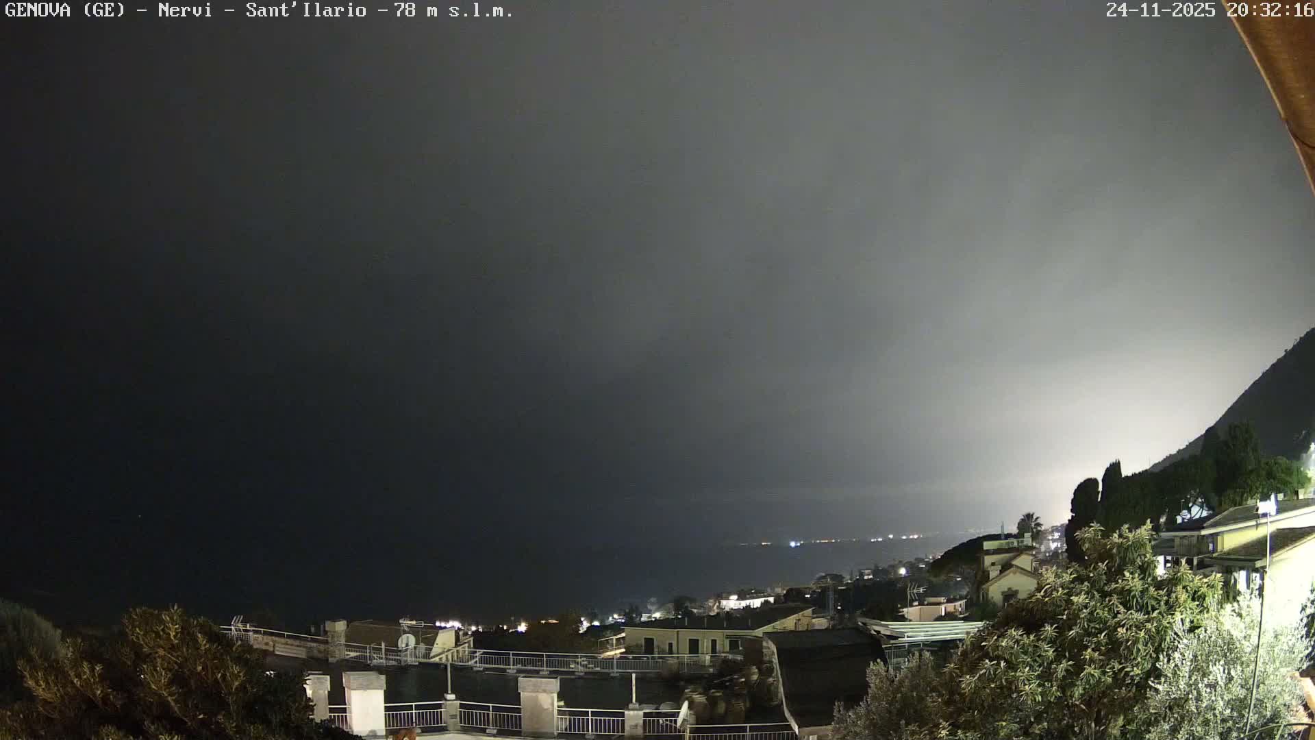 Nervi Coast Italian Riviera Sea View from Sant'Ilario Live Cam - Nervi, Genoa, Liguria, Italy
