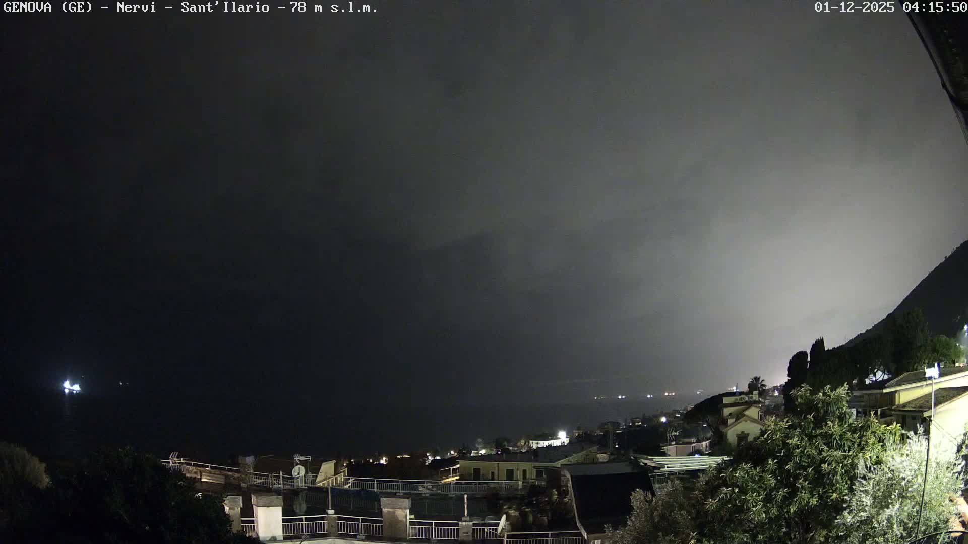 Nervi Coast Italian Riviera Sea View from Sant'Ilario Live Cam - Nervi, Genoa, Liguria, Italy