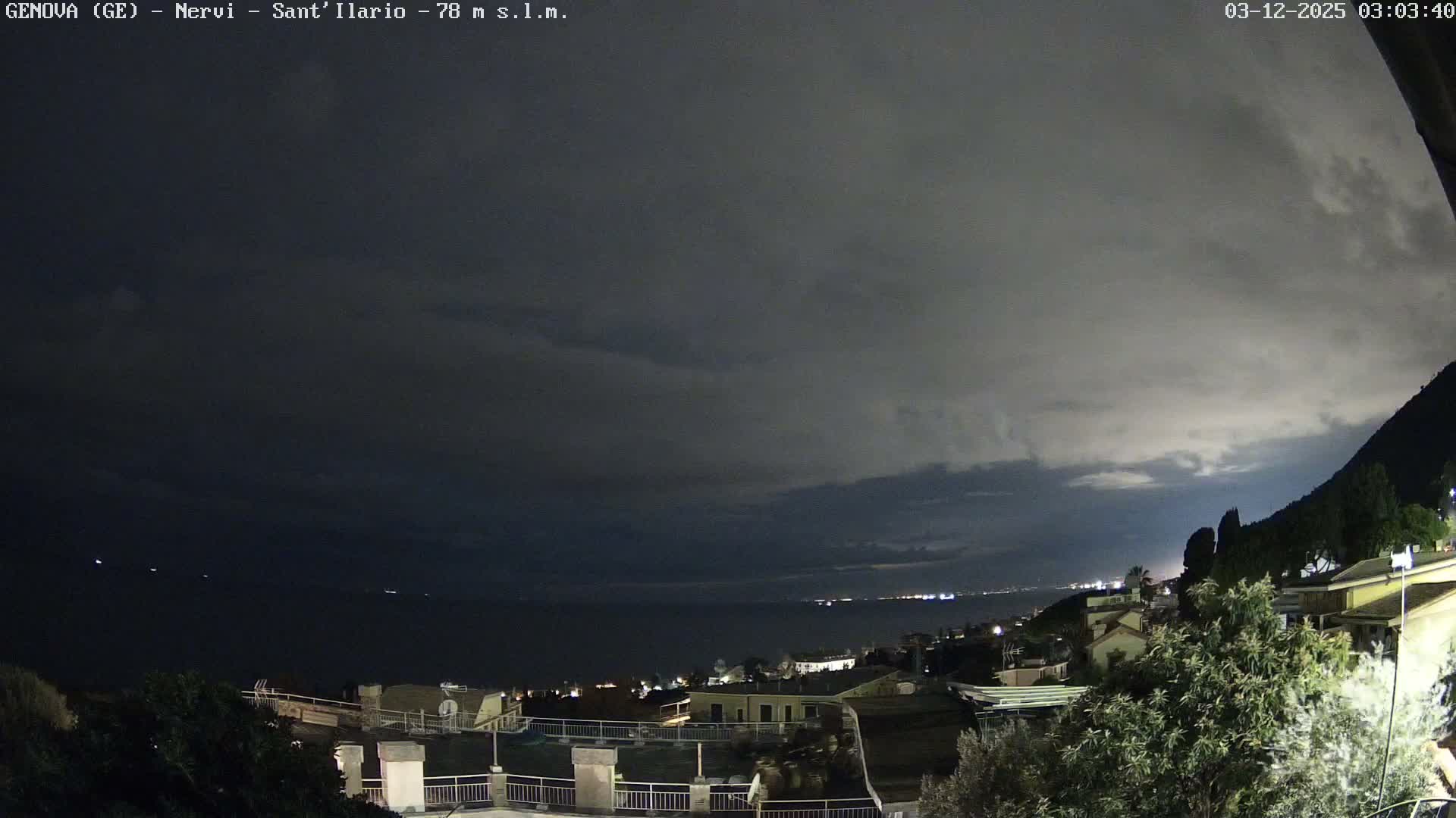 Nervi Coast Italian Riviera Sea View from Sant'Ilario Live Cam - Nervi, Genoa, Liguria, Italy