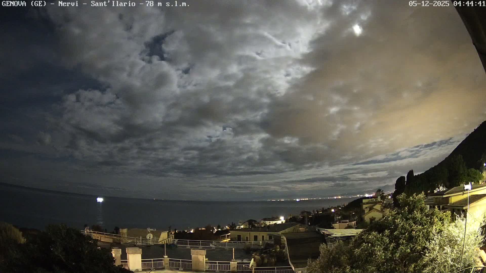 Nervi Coast Italian Riviera Sea View from Sant'Ilario Live Cam - Nervi, Genoa, Liguria, Italy