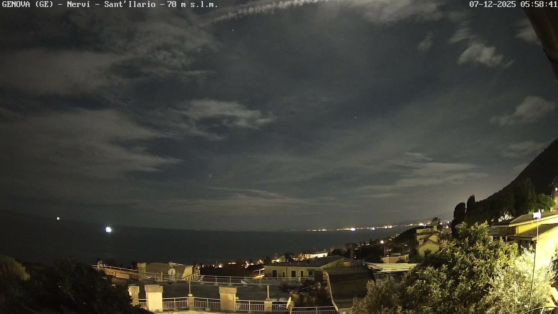 Nervi Coast Italian Riviera Sea View from Sant'Ilario Live Cam - Nervi, Genoa, Liguria, Italy