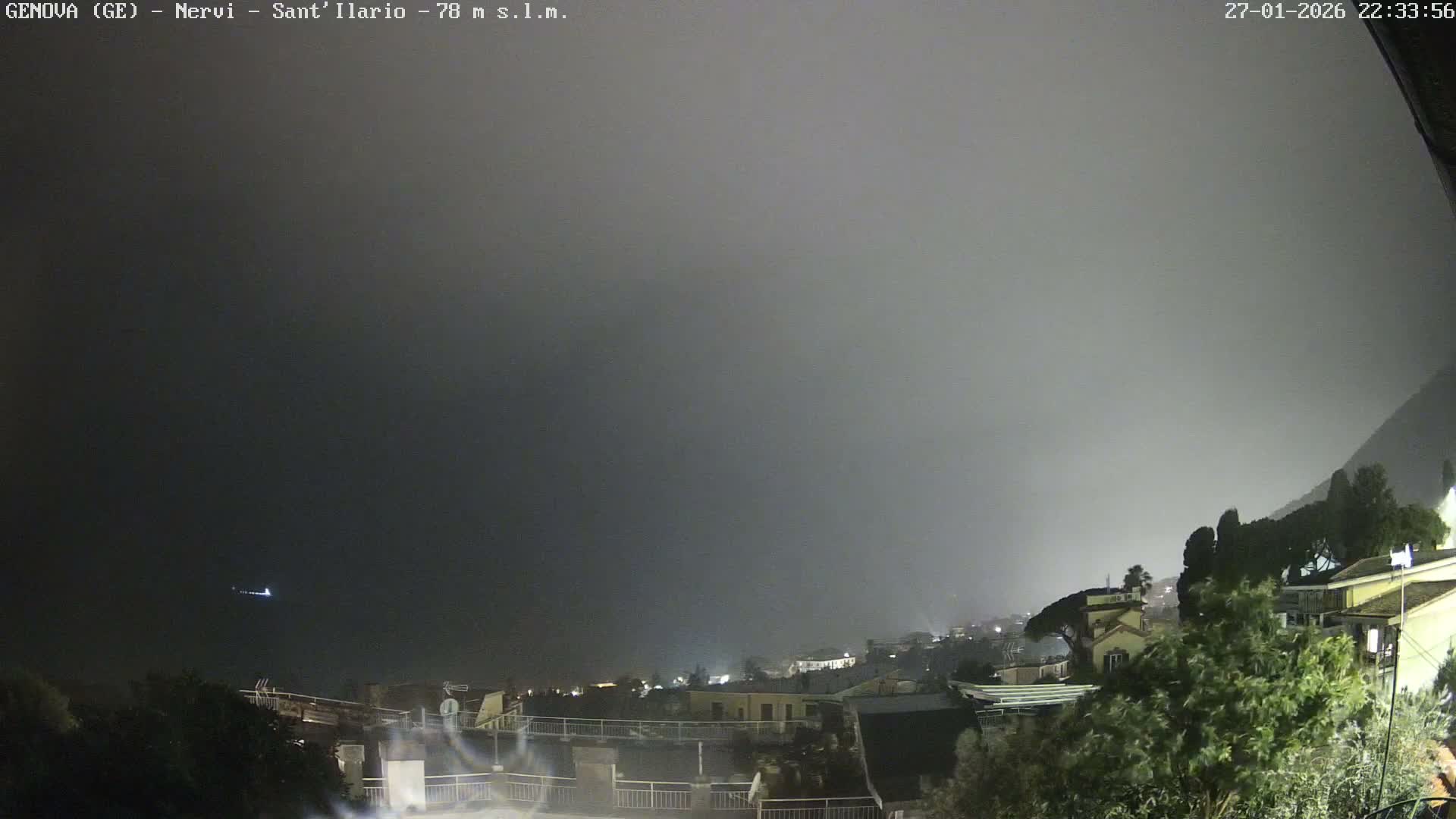 Nervi Coast Italian Riviera Sea View from Sant'Ilario Live Cam - Nervi, Genoa, Liguria, Italy