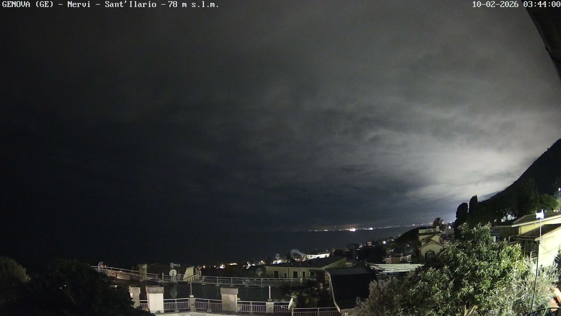 Nervi Coast Italian Riviera Sea View from Sant'Ilario Live Cam - Nervi, Genoa, Liguria, Italy