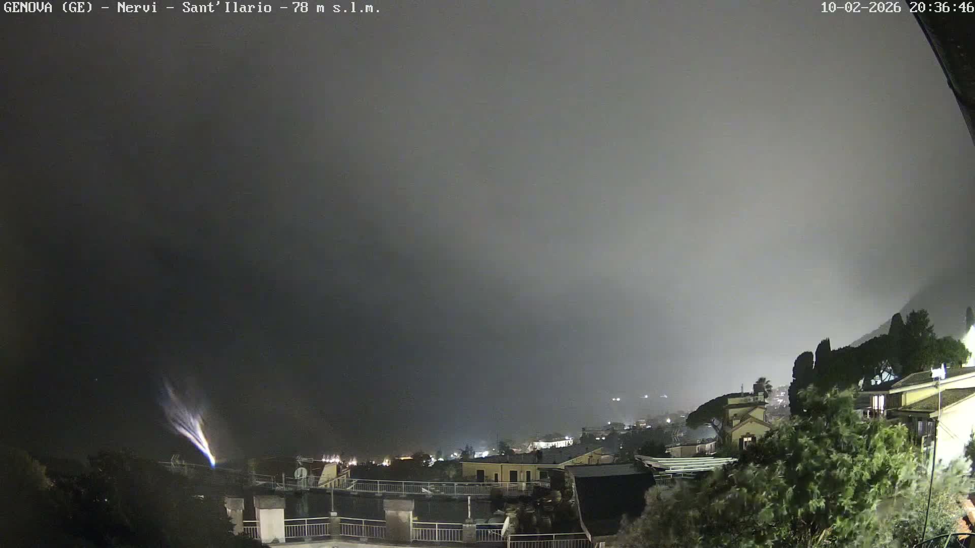 Nervi Coast Italian Riviera Sea View from Sant'Ilario Live Cam - Nervi, Genoa, Liguria, Italy