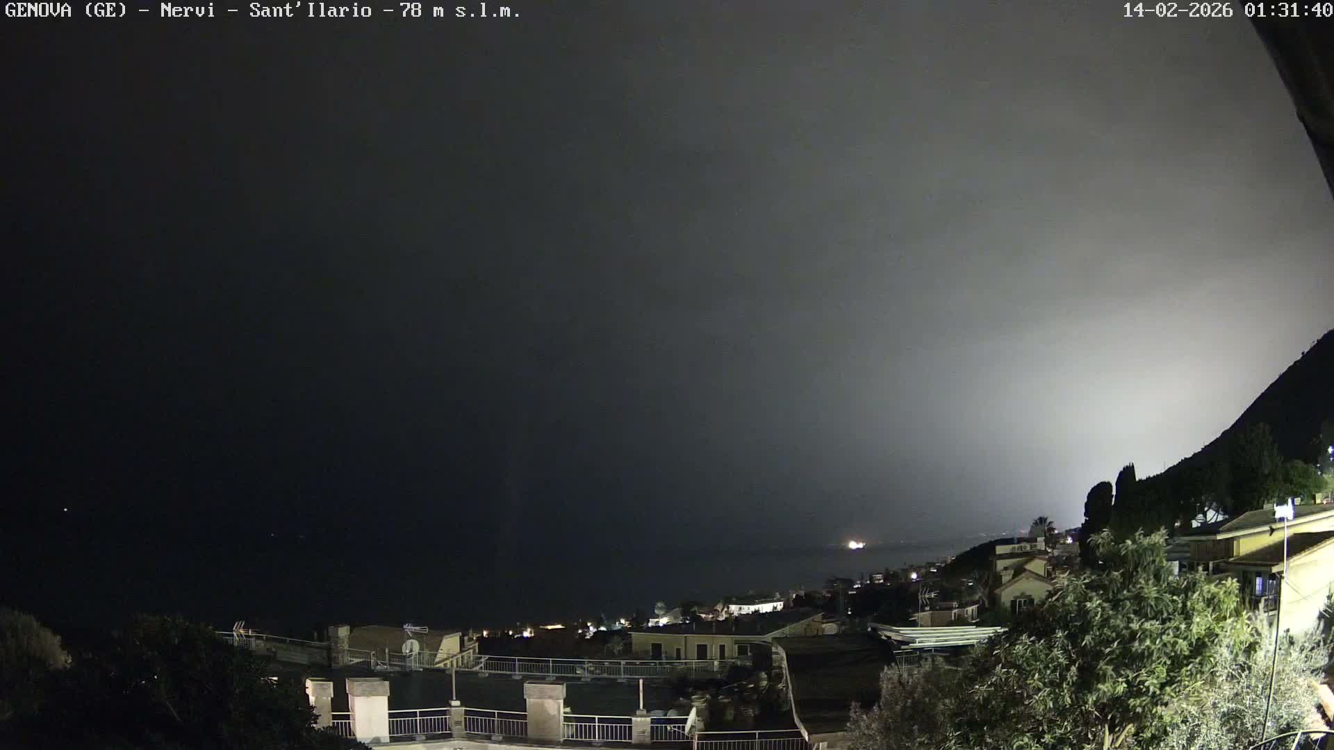 Nervi Coast Italian Riviera Sea View from Sant'Ilario Live Cam - Nervi, Genoa, Liguria, Italy
