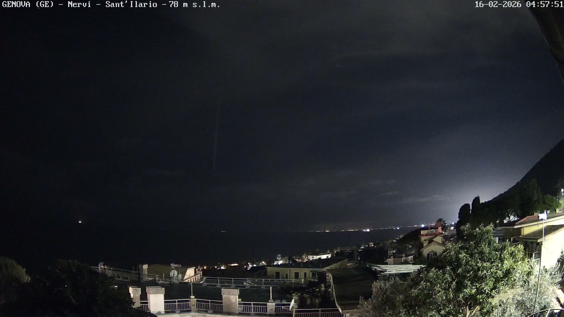 Nervi Coast Italian Riviera Sea View from Sant'Ilario Live Cam - Nervi, Genoa, Liguria, Italy