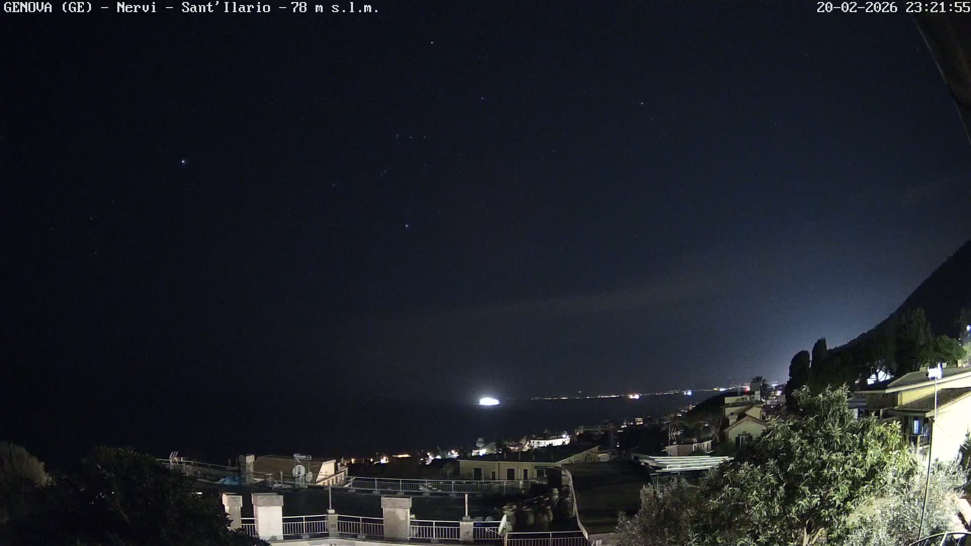 Nervi Coast Italian Riviera Sea View from Sant'Ilario Live Cam - Nervi, Genoa, Liguria, Italy