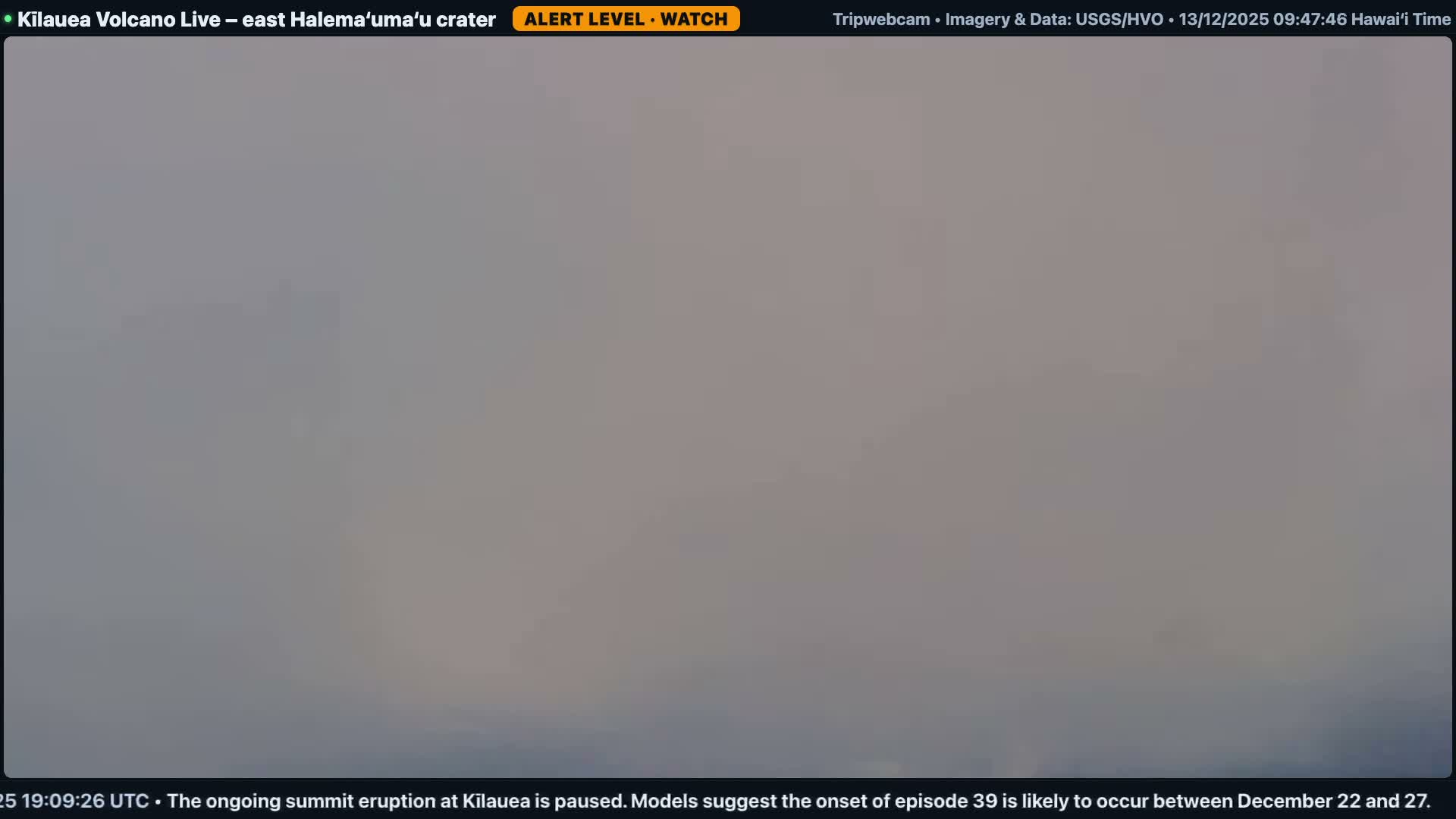 Hawaii , Kilauea Volcano, South Halemaʻumaʻu Crater Live Cam - Volcano, Big Island, Hawaii, USA