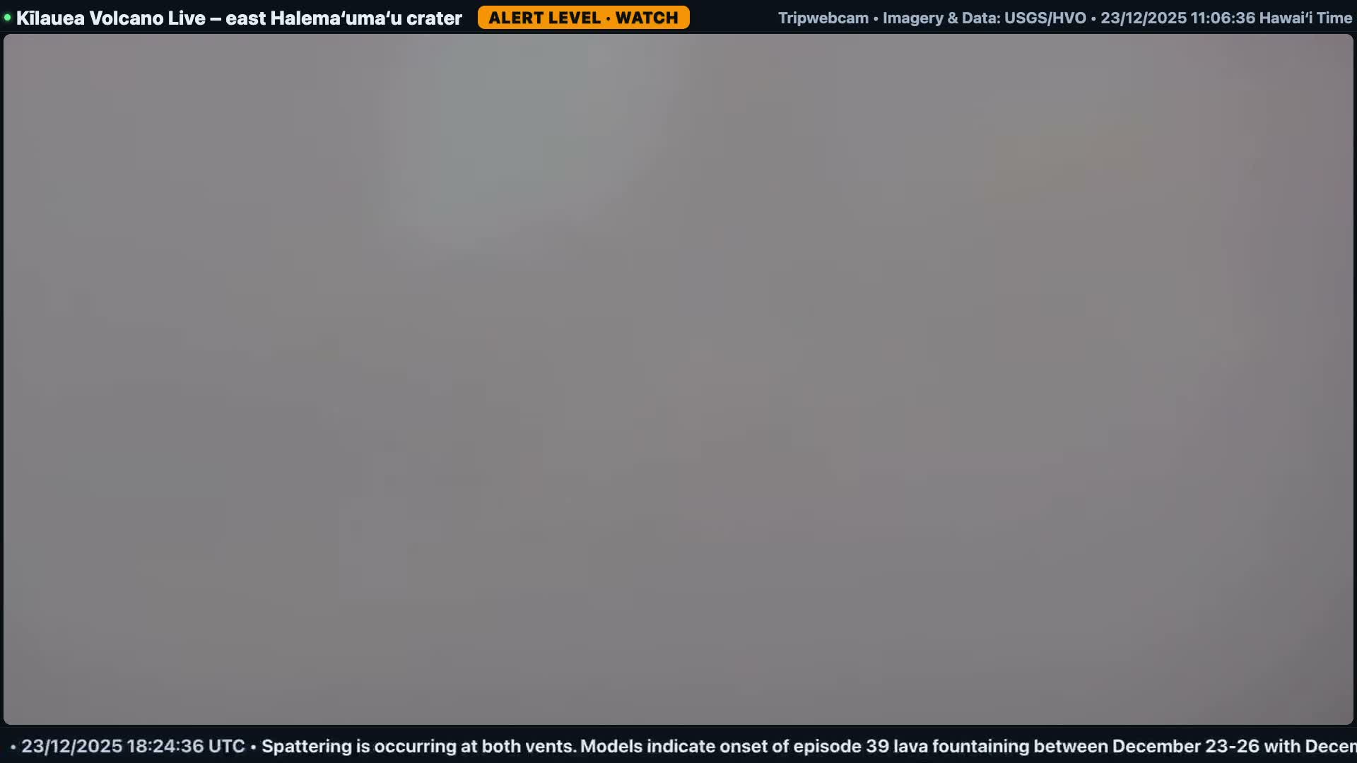 Hawaii , Kilauea Volcano, South Halemaʻumaʻu Crater Live Cam - Volcano, Big Island, Hawaii, USA