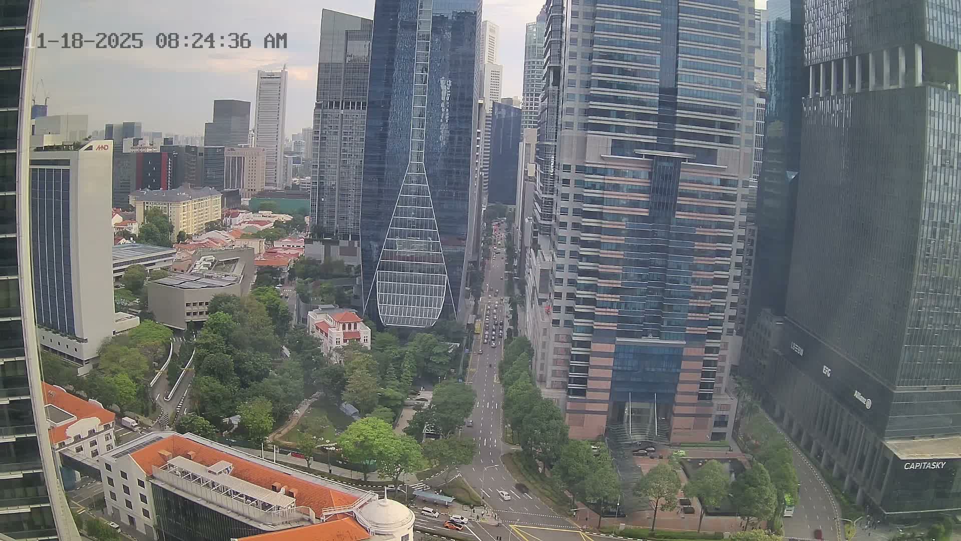 Singapore Downtown Live Cam - Tanjong Pagar, Downtown Core, Central Area, Central Singapore, Singapore