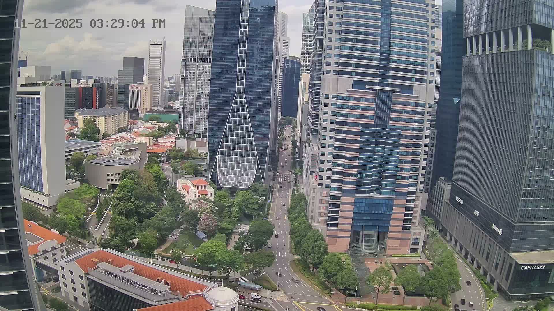 Singapore Downtown Live Cam - Tanjong Pagar, Downtown Core, Central Area, Central Singapore, Singapore