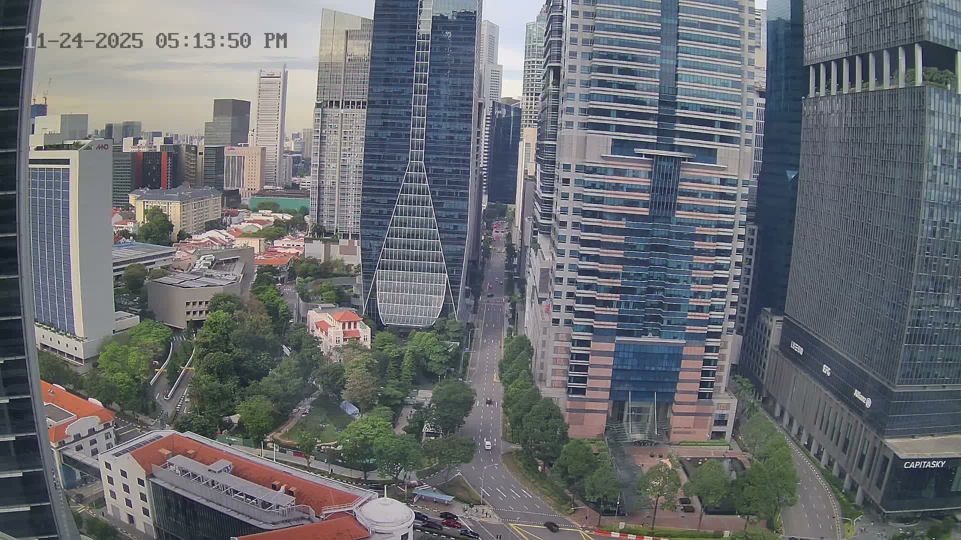 Singapore Downtown Live Cam - Tanjong Pagar, Downtown Core, Central Area, Central Singapore, Singapore