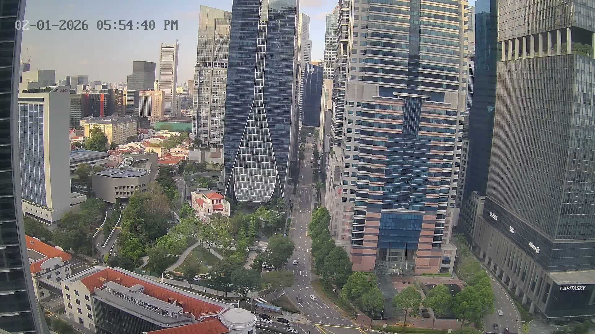 Singapore Downtown Live Cam - Tanjong Pagar, Downtown Core, Central Area, Central Singapore, Singapore