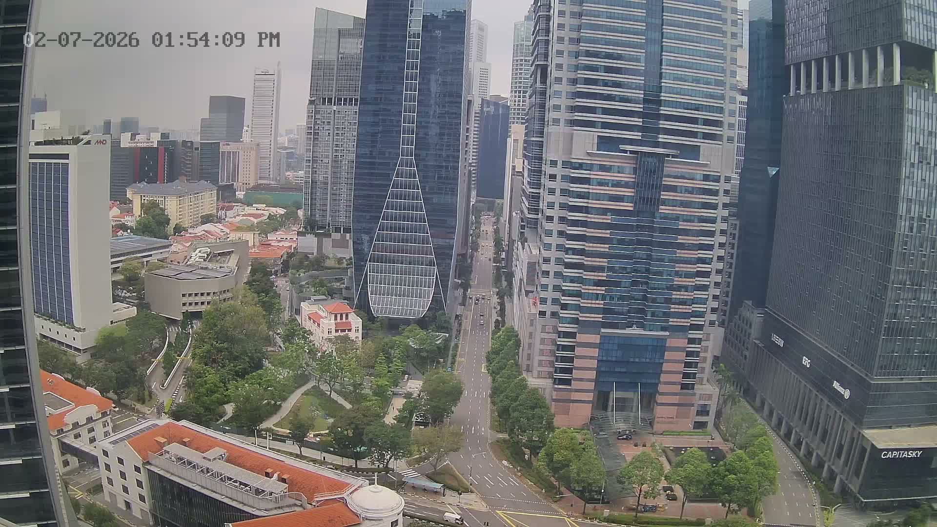 Singapore Downtown Live Cam - Tanjong Pagar, Downtown Core, Central Area, Central Singapore, Singapore