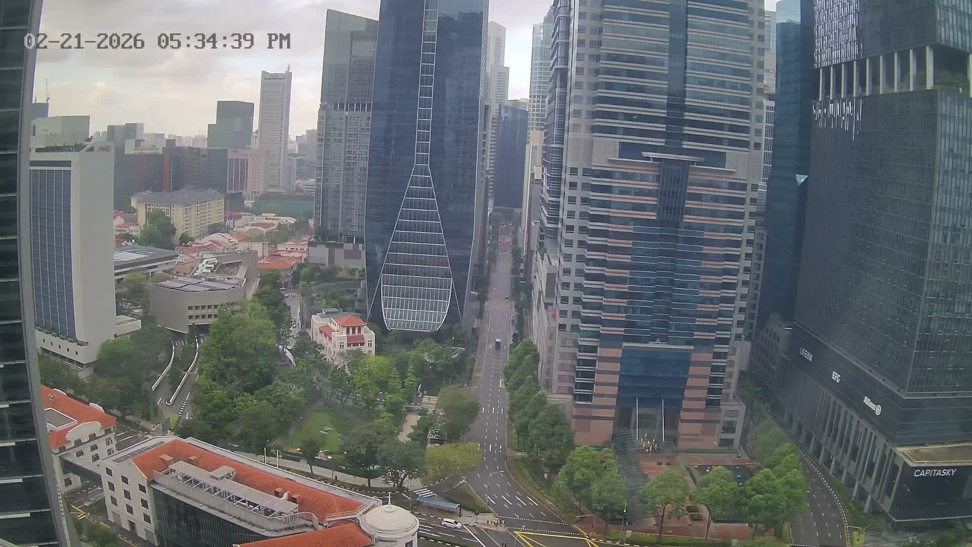 Singapore Downtown Live Cam - Tanjong Pagar, Downtown Core, Central Area, Central Singapore, Singapore