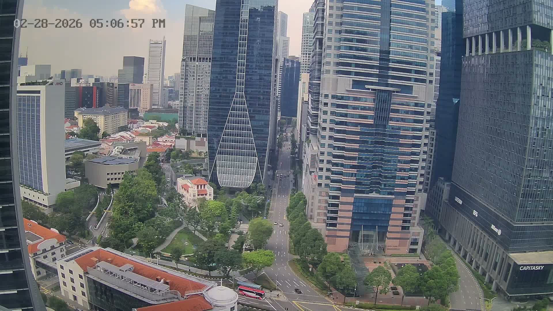 Singapore Downtown Live Cam - Tanjong Pagar, Downtown Core, Central Area, Central Singapore, Singapore
