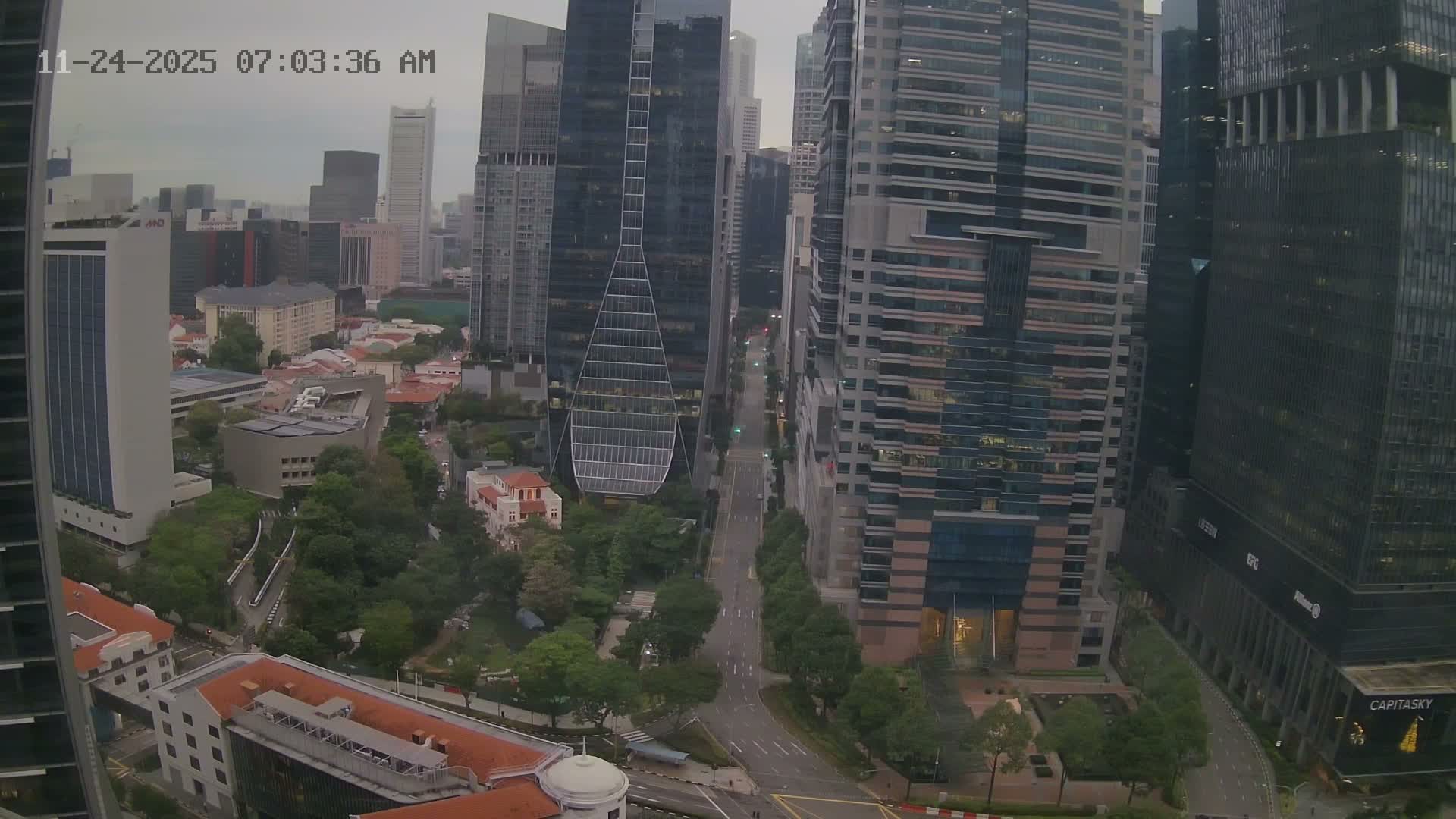 Singapore South Cruise Marina  & Downtown Core Live Cam - Tanjong Pagar, Downtown Core, Central Area, Central Singapore, Singapore