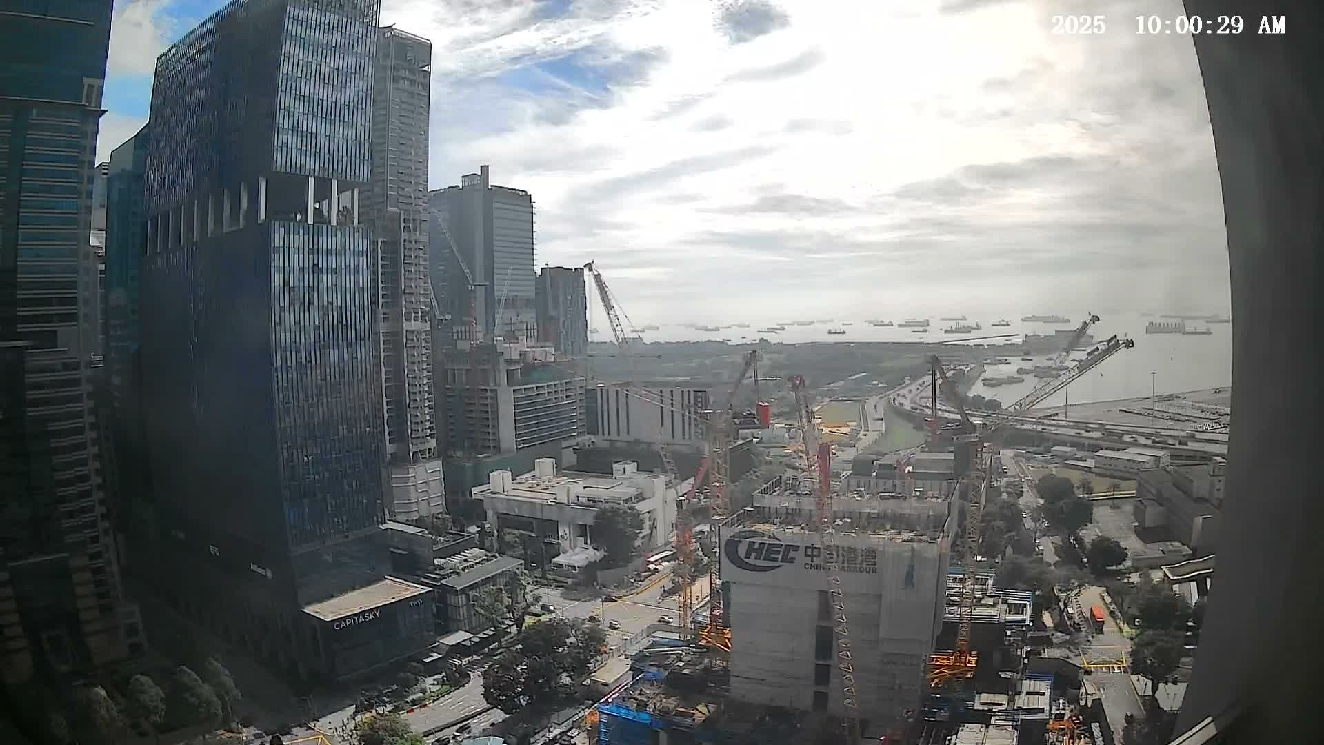 Singapore South Cruise Marina  & Downtown Core Live Cam - Tanjong Pagar, Downtown Core, Central Area, Central Singapore, Singapore