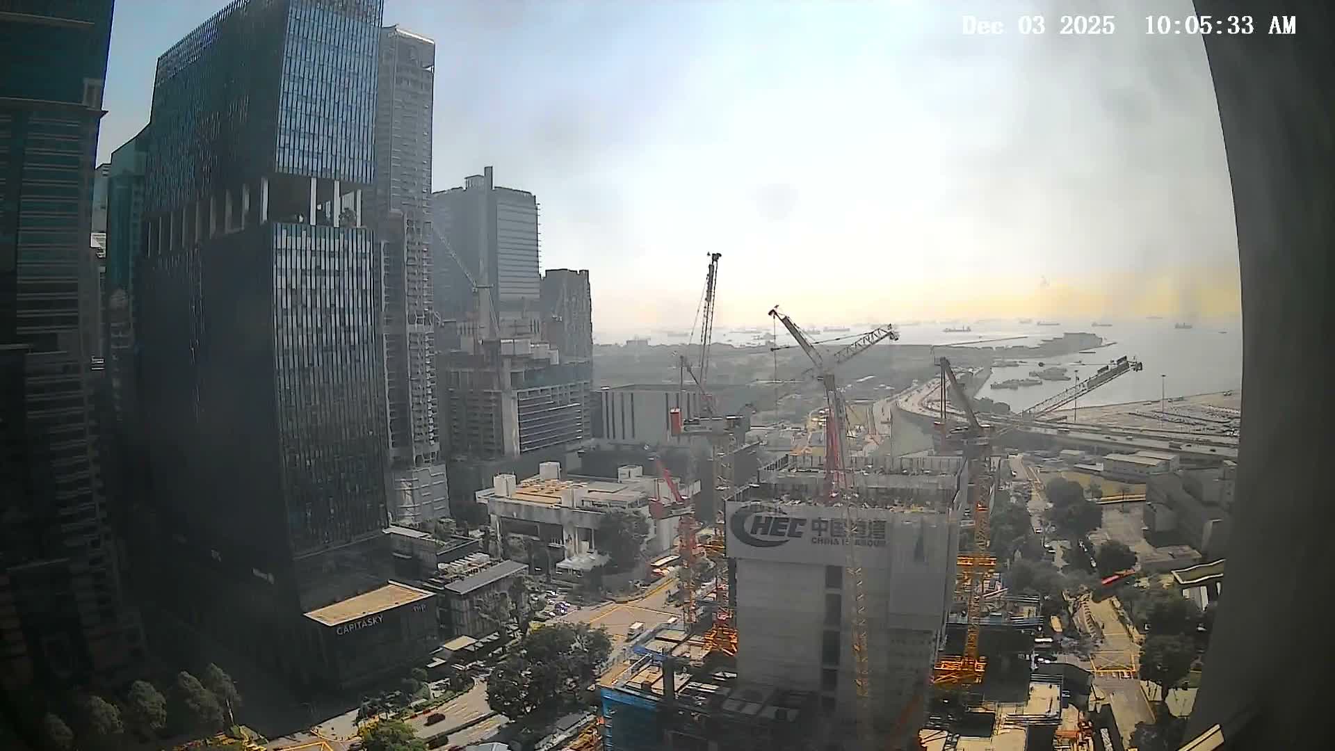 Singapore South Cruise Marina  & Downtown Core Live Cam - Tanjong Pagar, Downtown Core, Central Area, Central Singapore, Singapore