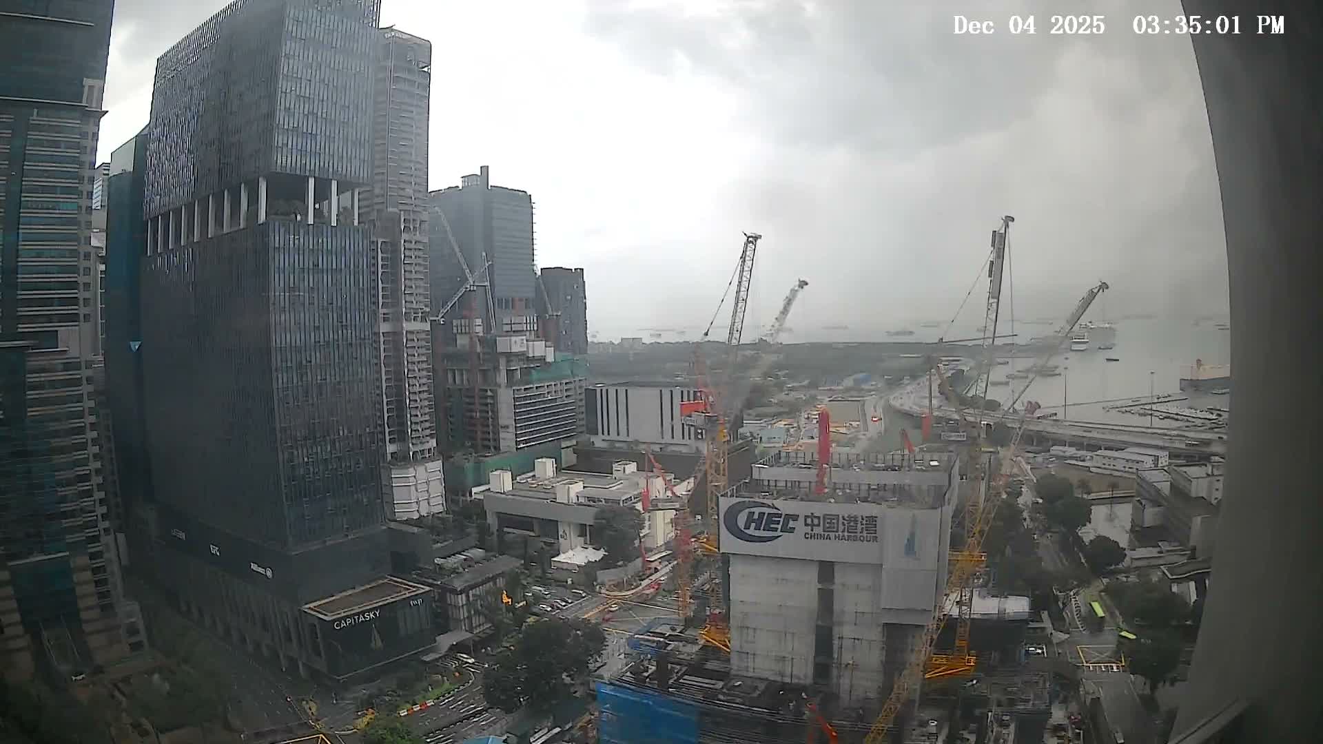 Singapore South Cruise Marina  & Downtown Core Live Cam - Tanjong Pagar, Downtown Core, Central Area, Central Singapore, Singapore