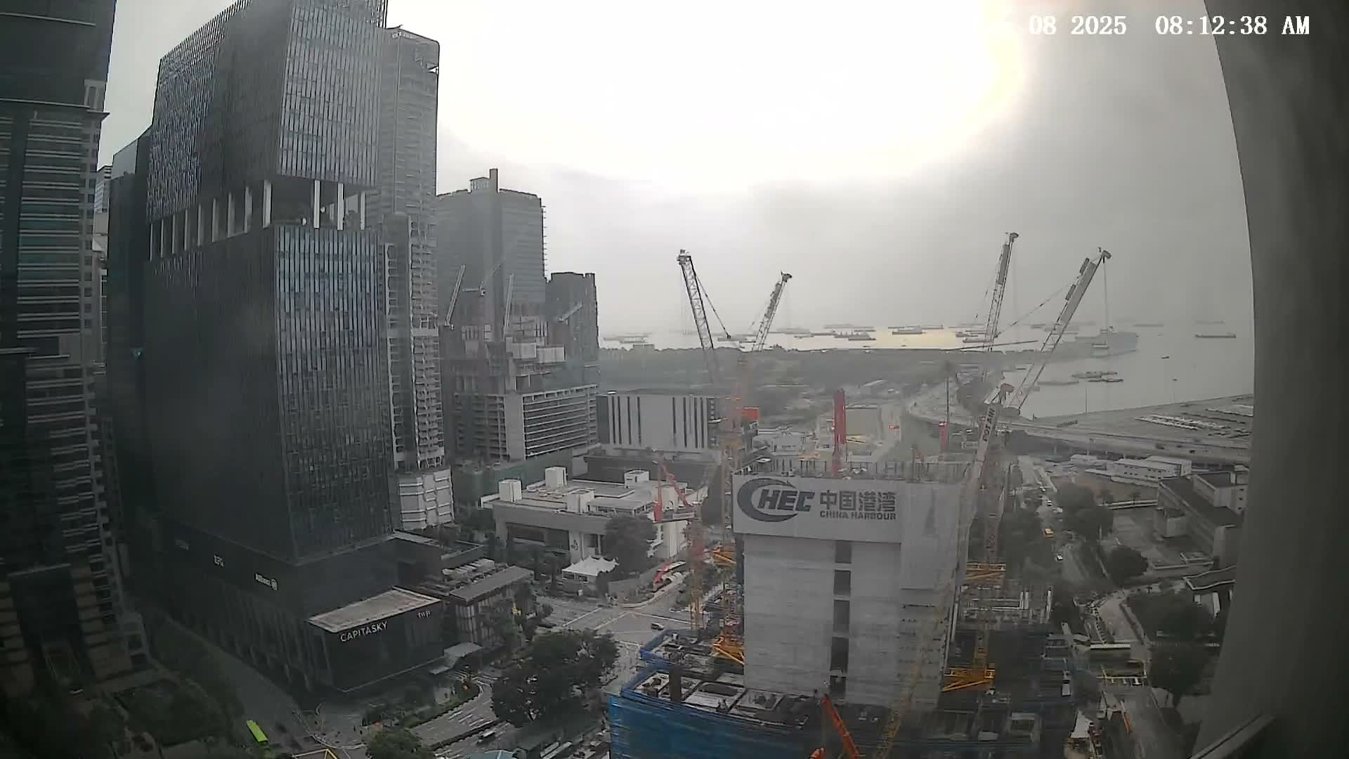 Singapore South Cruise Marina  & Downtown Core Live Cam - Tanjong Pagar, Downtown Core, Central Area, Central Singapore, Singapore