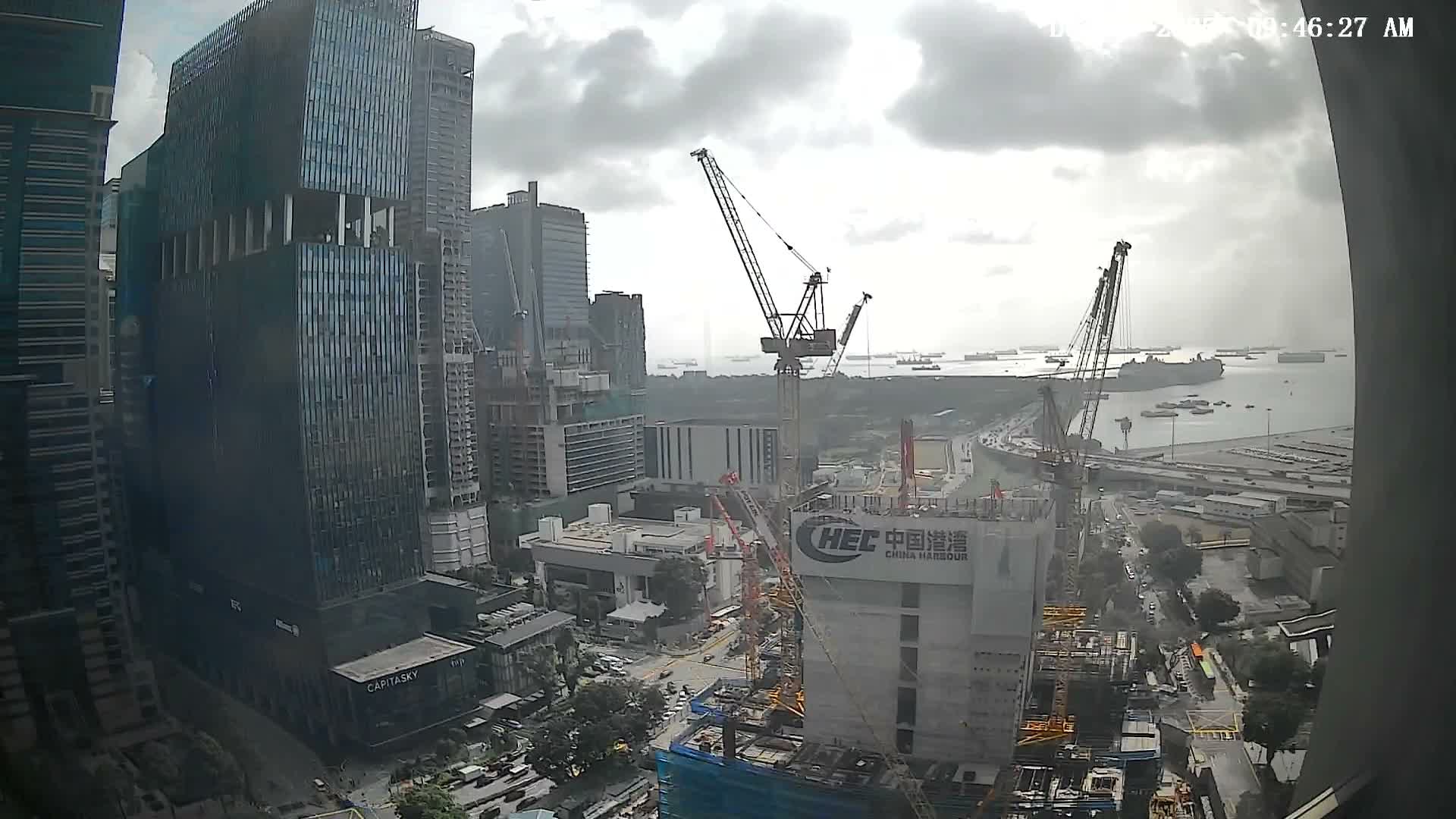 Singapore South Cruise Marina  & Downtown Core Live Cam - Tanjong Pagar, Downtown Core, Central Area, Central Singapore, Singapore