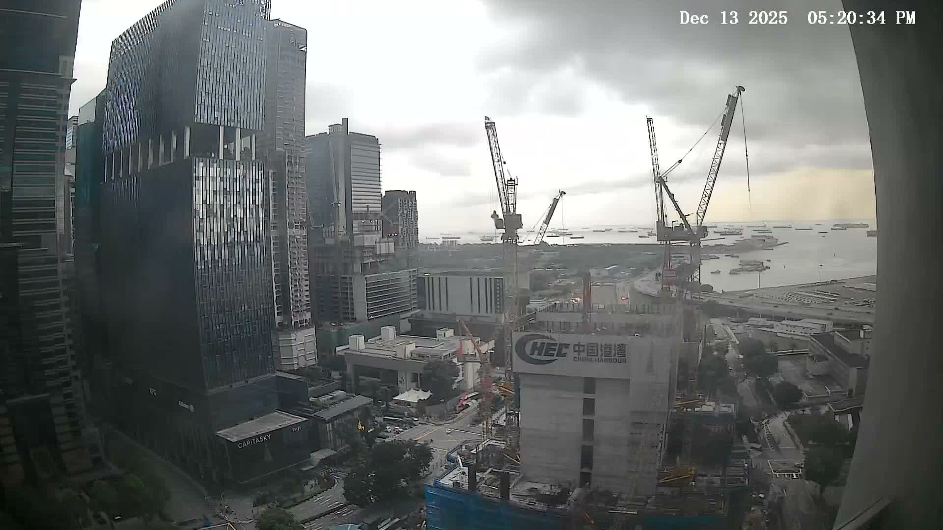 Singapore South Cruise Marina  & Downtown Core Live Cam - Tanjong Pagar, Downtown Core, Central Area, Central Singapore, Singapore