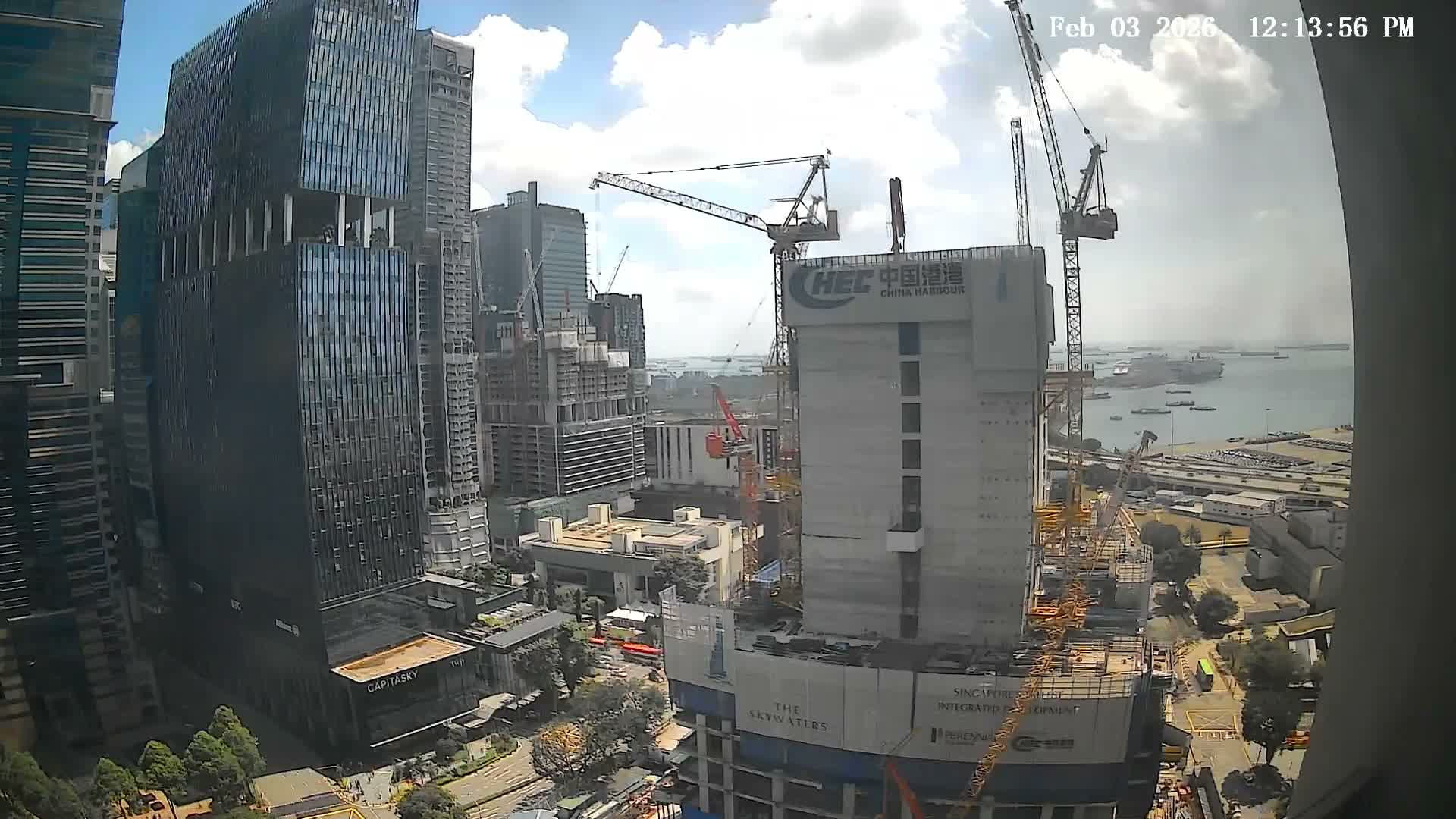 Singapore South Cruise Marina  & Downtown Core Live Cam - Tanjong Pagar, Downtown Core, Central Area, Central Singapore, Singapore