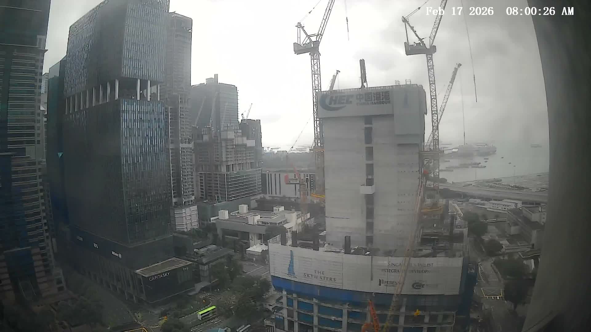 Singapore South Cruise Marina  & Downtown Core Live Cam - Tanjong Pagar, Downtown Core, Central Area, Central Singapore, Singapore
