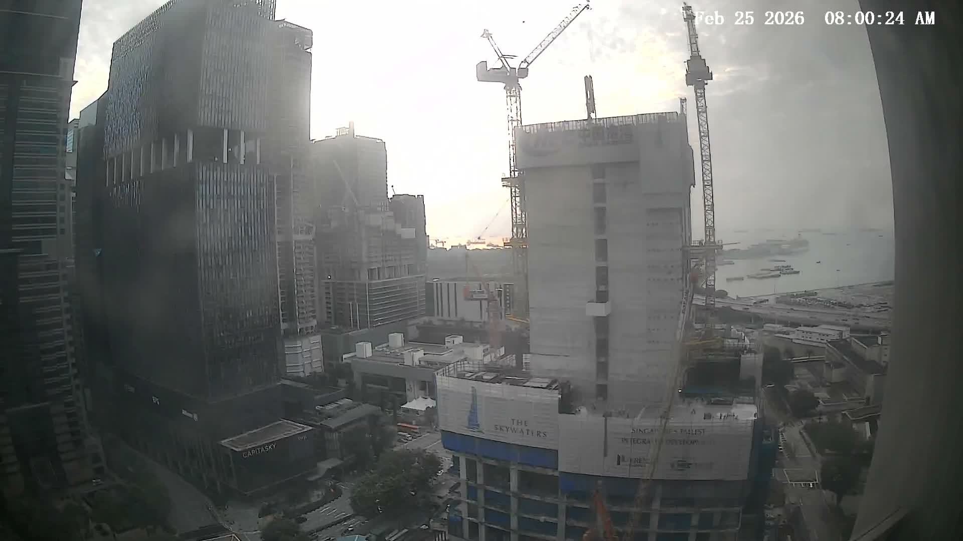 Singapore South Cruise Marina  & Downtown Core Live Cam - Tanjong Pagar, Downtown Core, Central Area, Central Singapore, Singapore