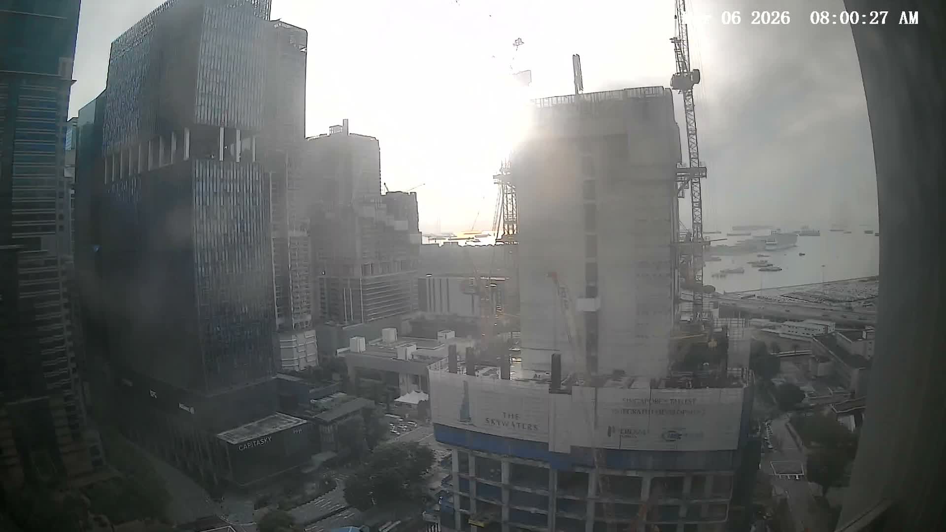 Singapore South Cruise Marina  & Downtown Core Live Cam - Tanjong Pagar, Downtown Core, Central Area, Central Singapore, Singapore