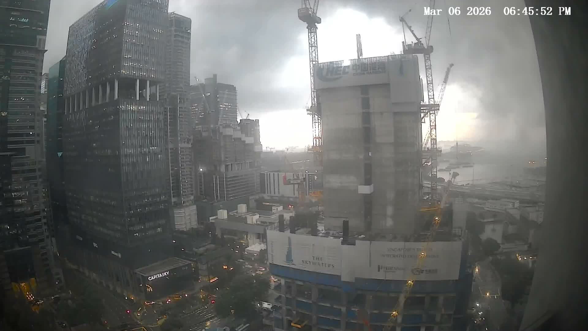 Singapore South Cruise Marina  & Downtown Core Live Cam - Tanjong Pagar, Downtown Core, Central Area, Central Singapore, Singapore