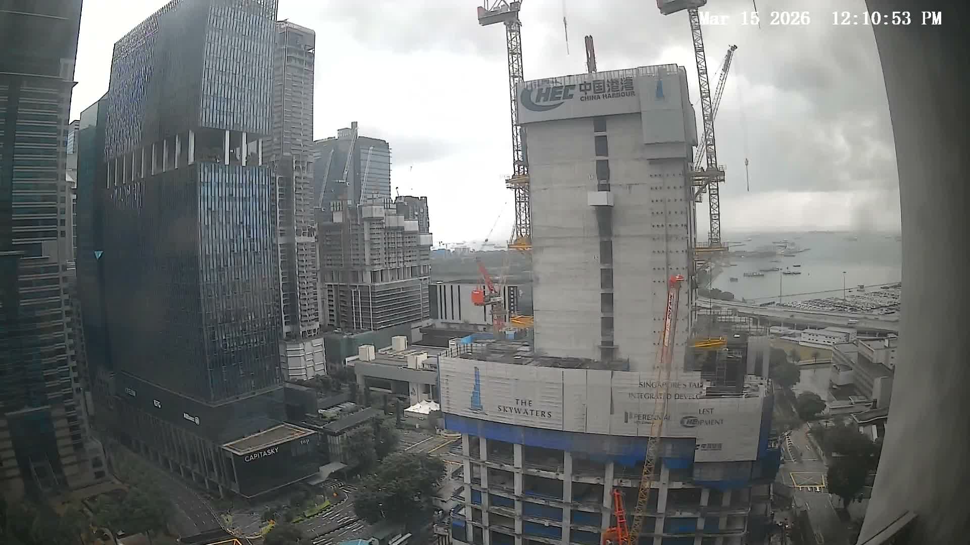 Singapore South Cruise Marina  & Downtown Core Live Cam - Tanjong Pagar, Downtown Core, Central Area, Central Singapore, Singapore