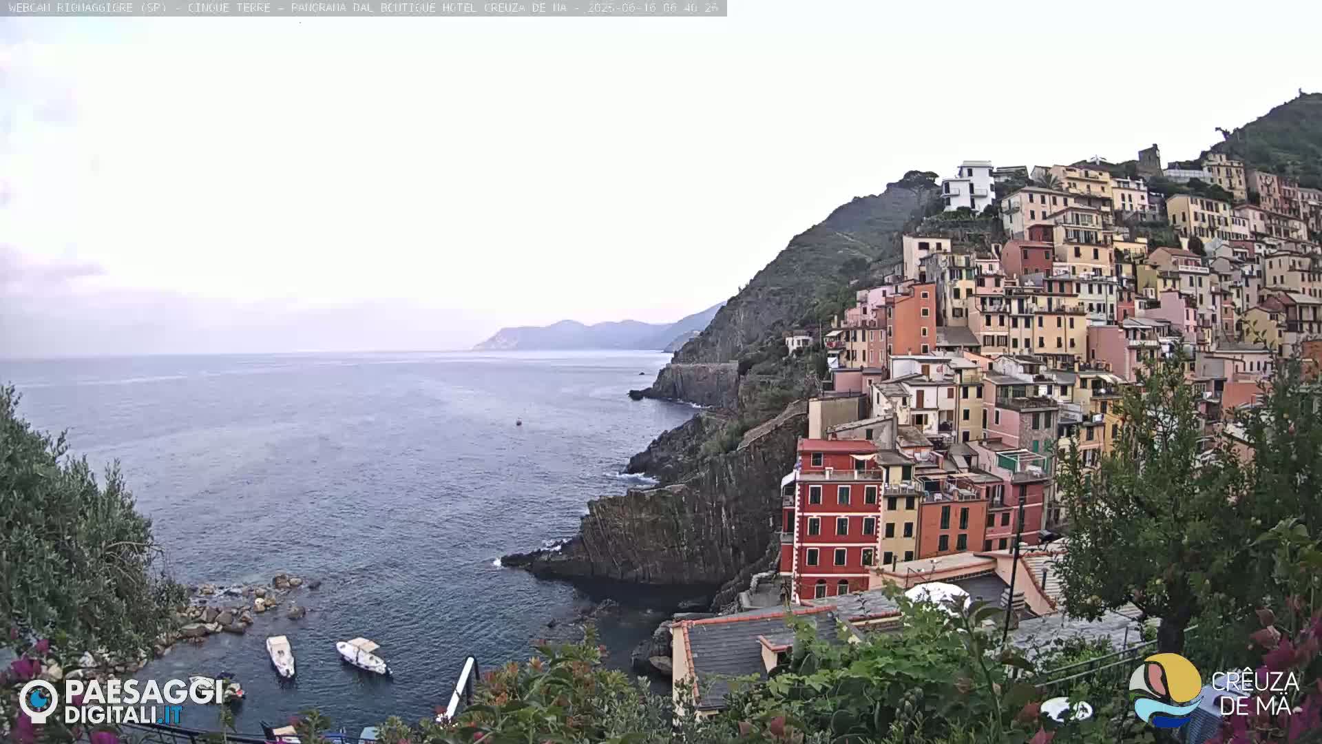Cinque Terre, Riomaggiore Village Live Cam  - La Spezia, Liguria, Italy