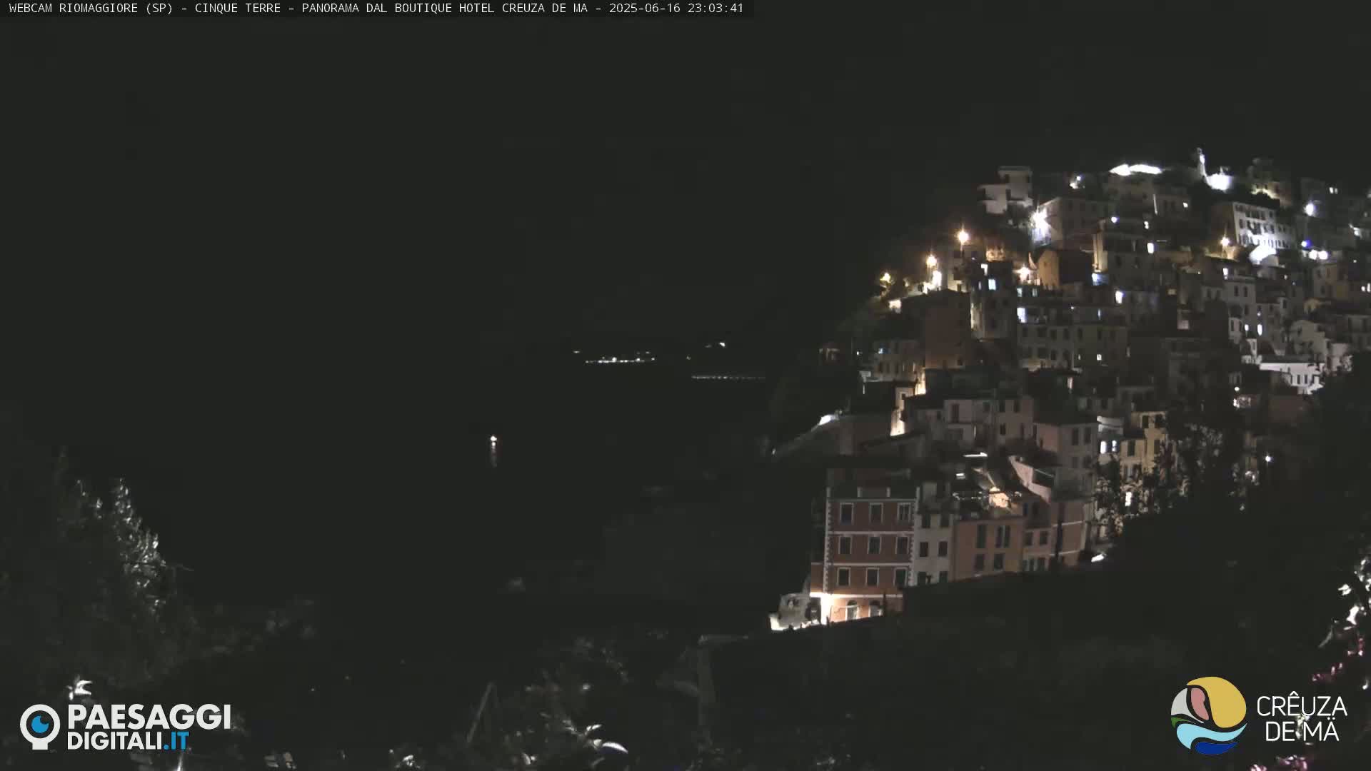 Cinque Terre, Riomaggiore Village Live Cam  - La Spezia, Liguria, Italy