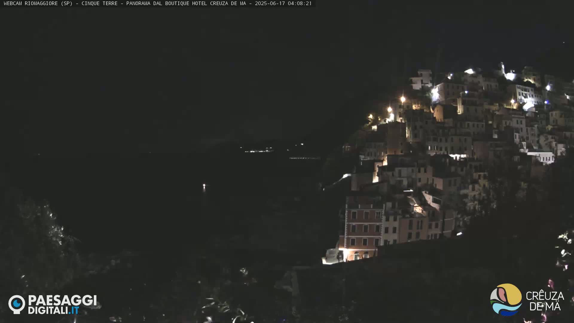 Cinque Terre, Riomaggiore Village Live Cam  - La Spezia, Liguria, Italy