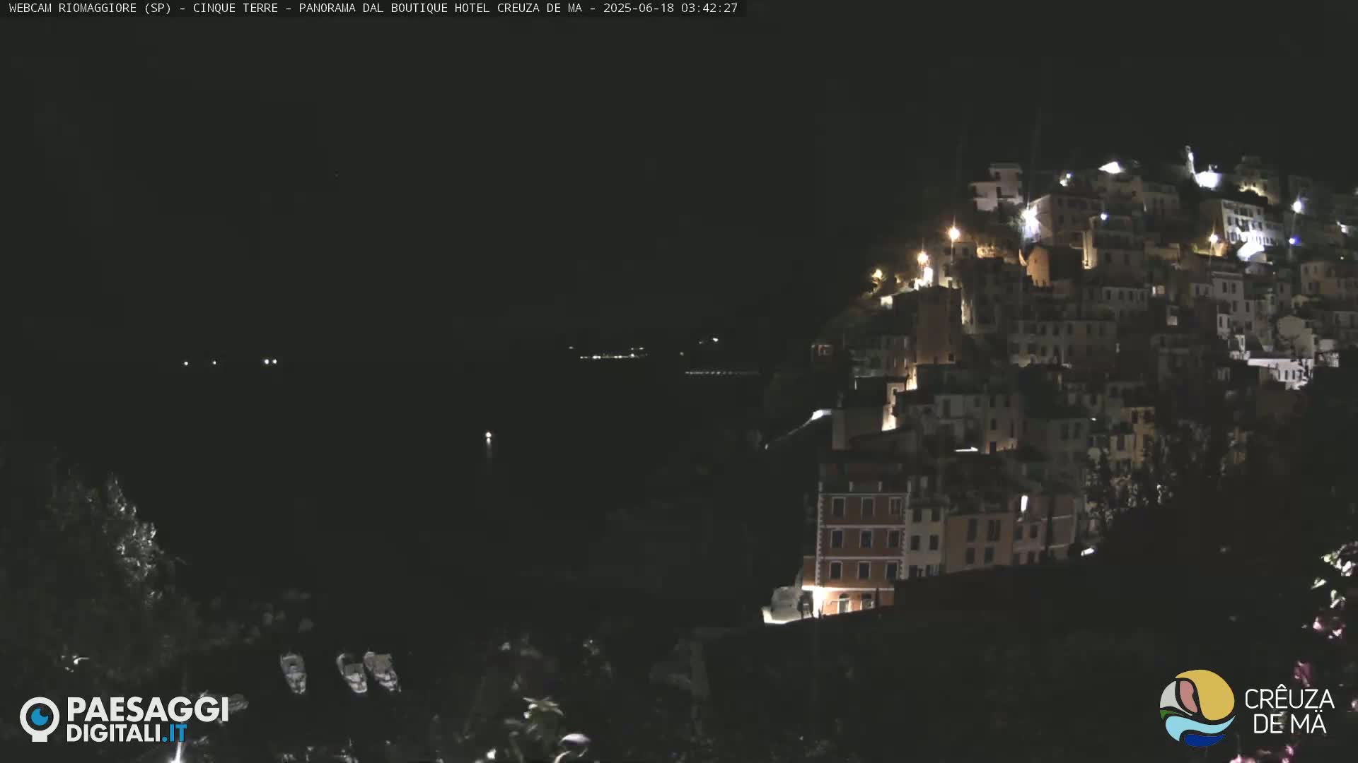 Cinque Terre, Riomaggiore Village Live Cam  - La Spezia, Liguria, Italy