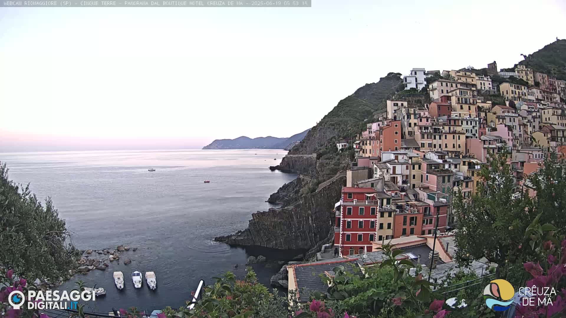 Cinque Terre, Riomaggiore Village Live Cam  - La Spezia, Liguria, Italy
