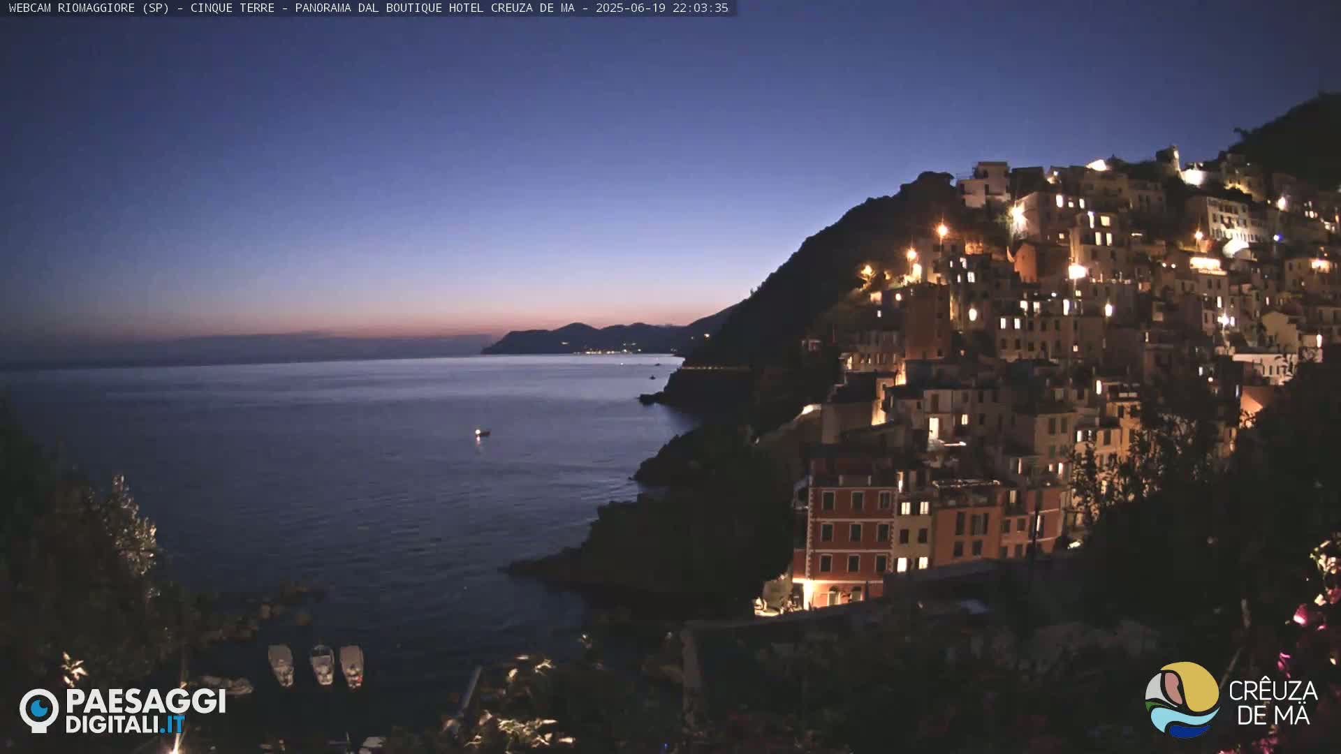 Cinque Terre, Riomaggiore Village Live Cam  - La Spezia, Liguria, Italy