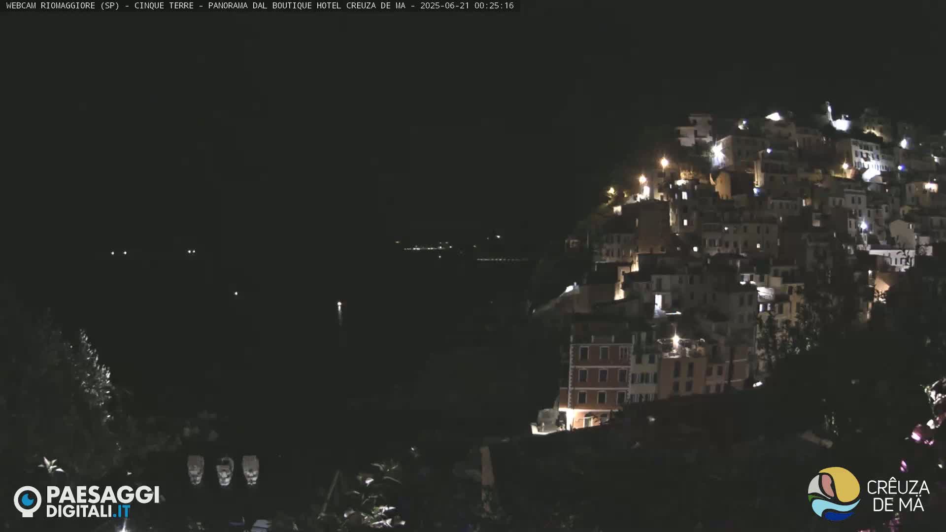 Cinque Terre, Riomaggiore Village Live Cam  - La Spezia, Liguria, Italy