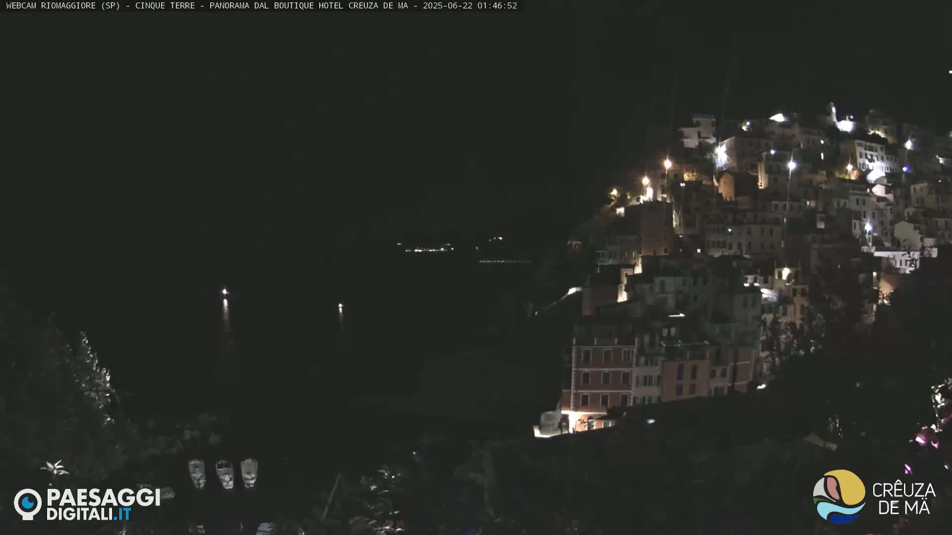 Cinque Terre, Riomaggiore Village Live Cam  - La Spezia, Liguria, Italy