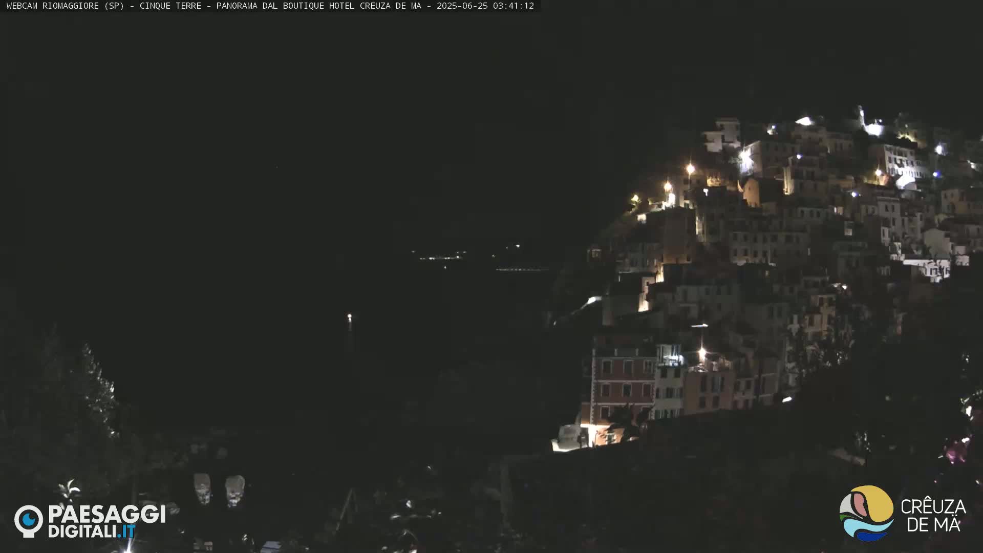 Cinque Terre, Riomaggiore Village Live Cam  - La Spezia, Liguria, Italy