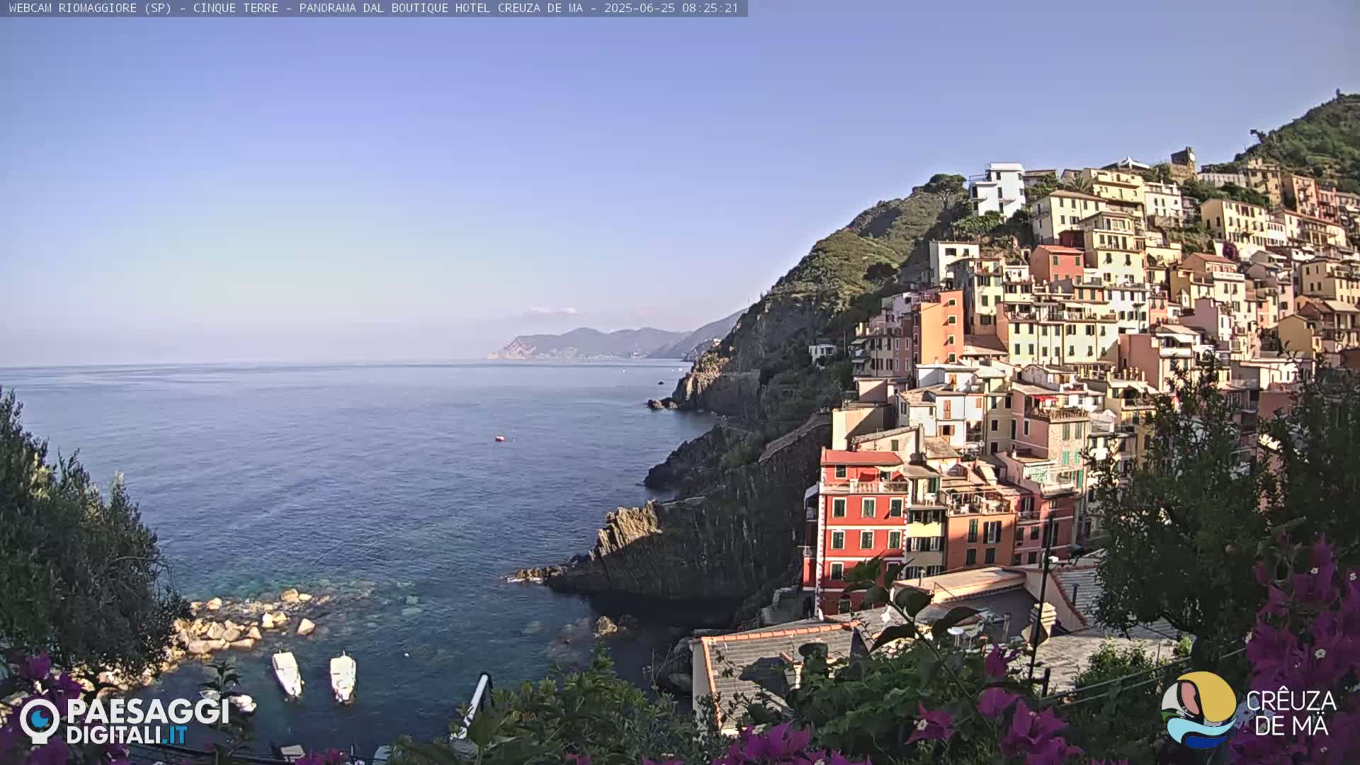 Cinque Terre, Riomaggiore Village Live Cam  - La Spezia, Liguria, Italy