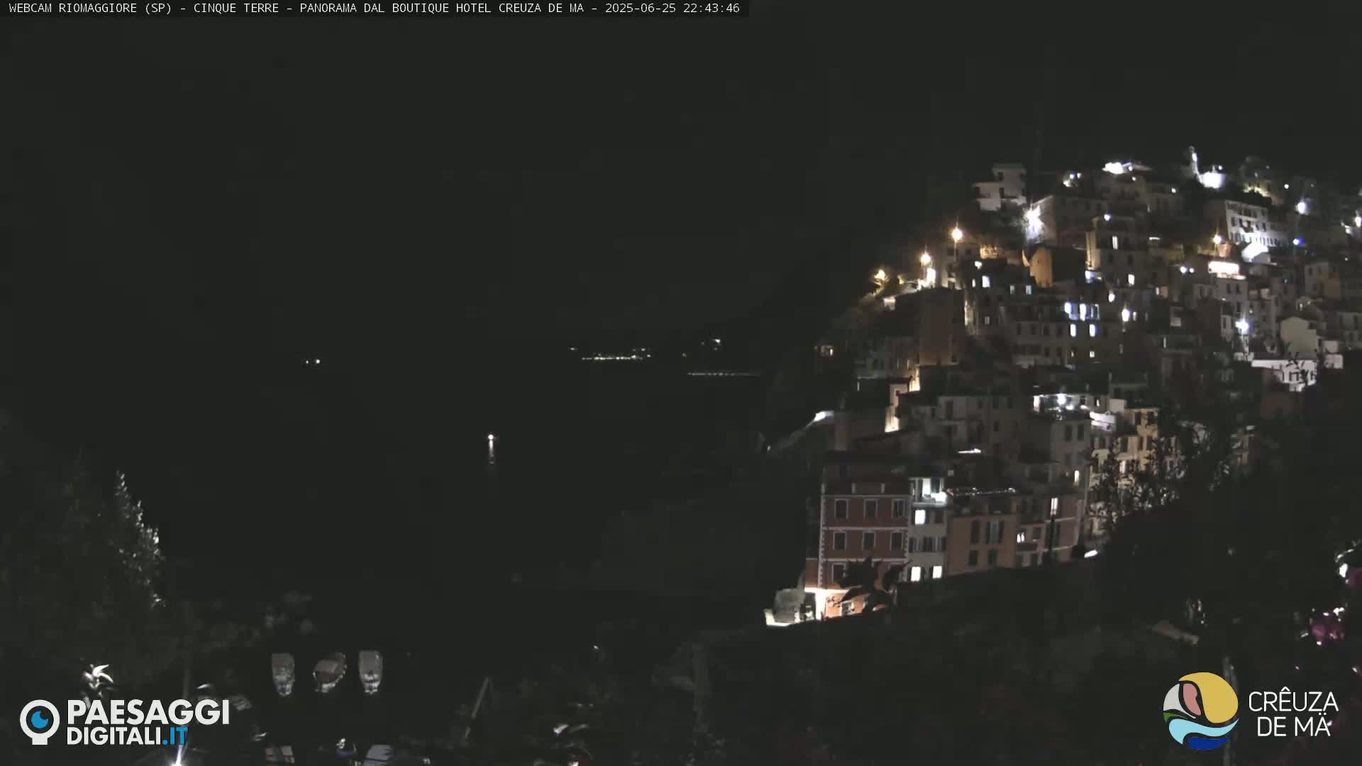 Cinque Terre, Riomaggiore Village Live Cam  - La Spezia, Liguria, Italy