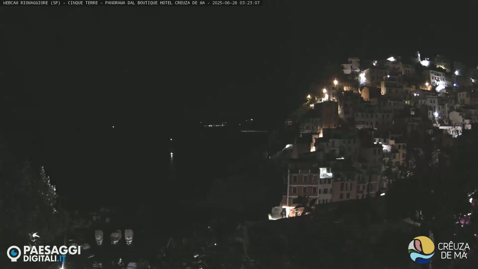 Cinque Terre, Riomaggiore Village Live Cam  - La Spezia, Liguria, Italy